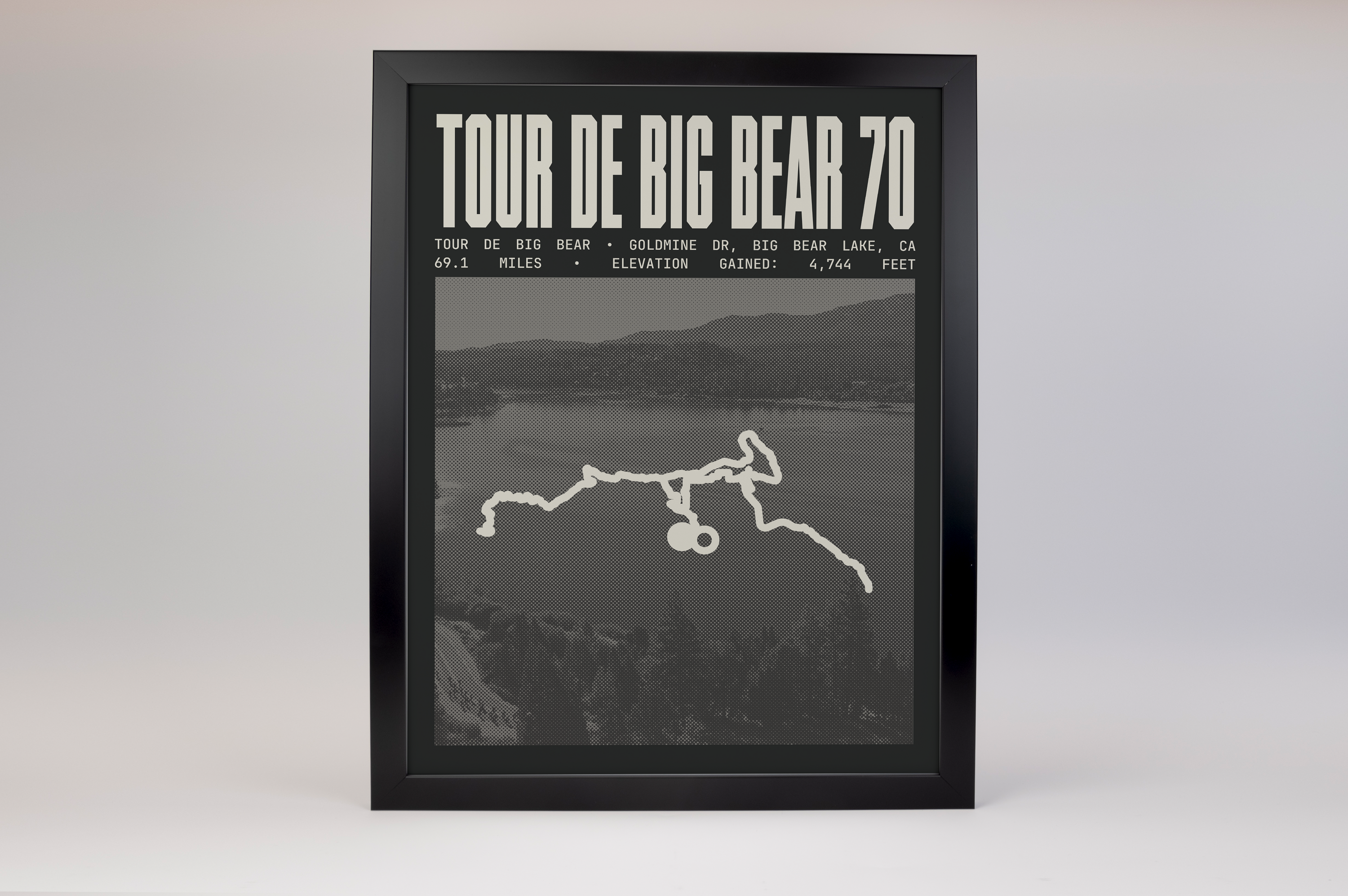 Tour de Big Bear -  70 Mile Road Ride Poster