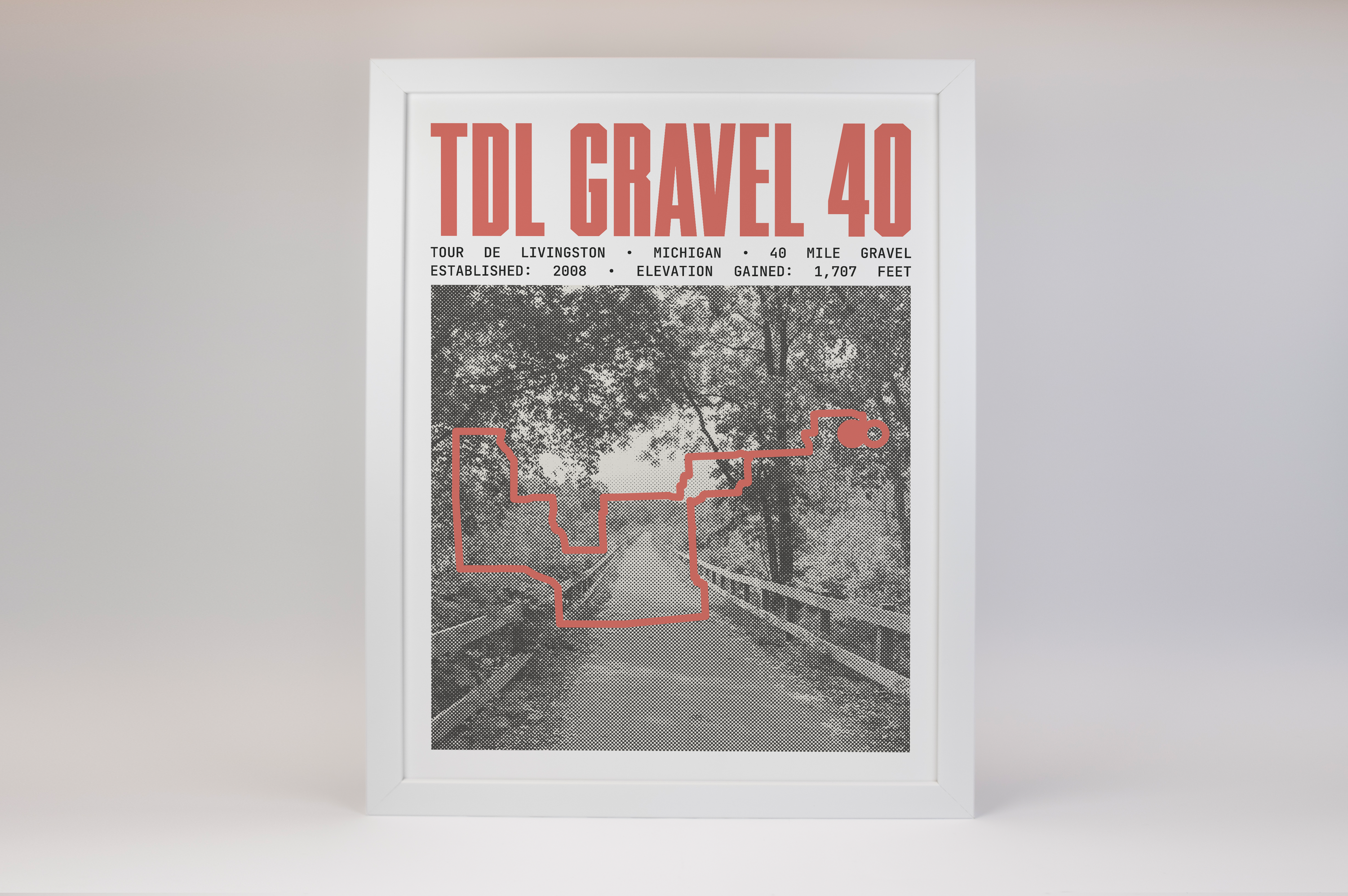 Tour de Livingston -  40 Mile Gravel Poster