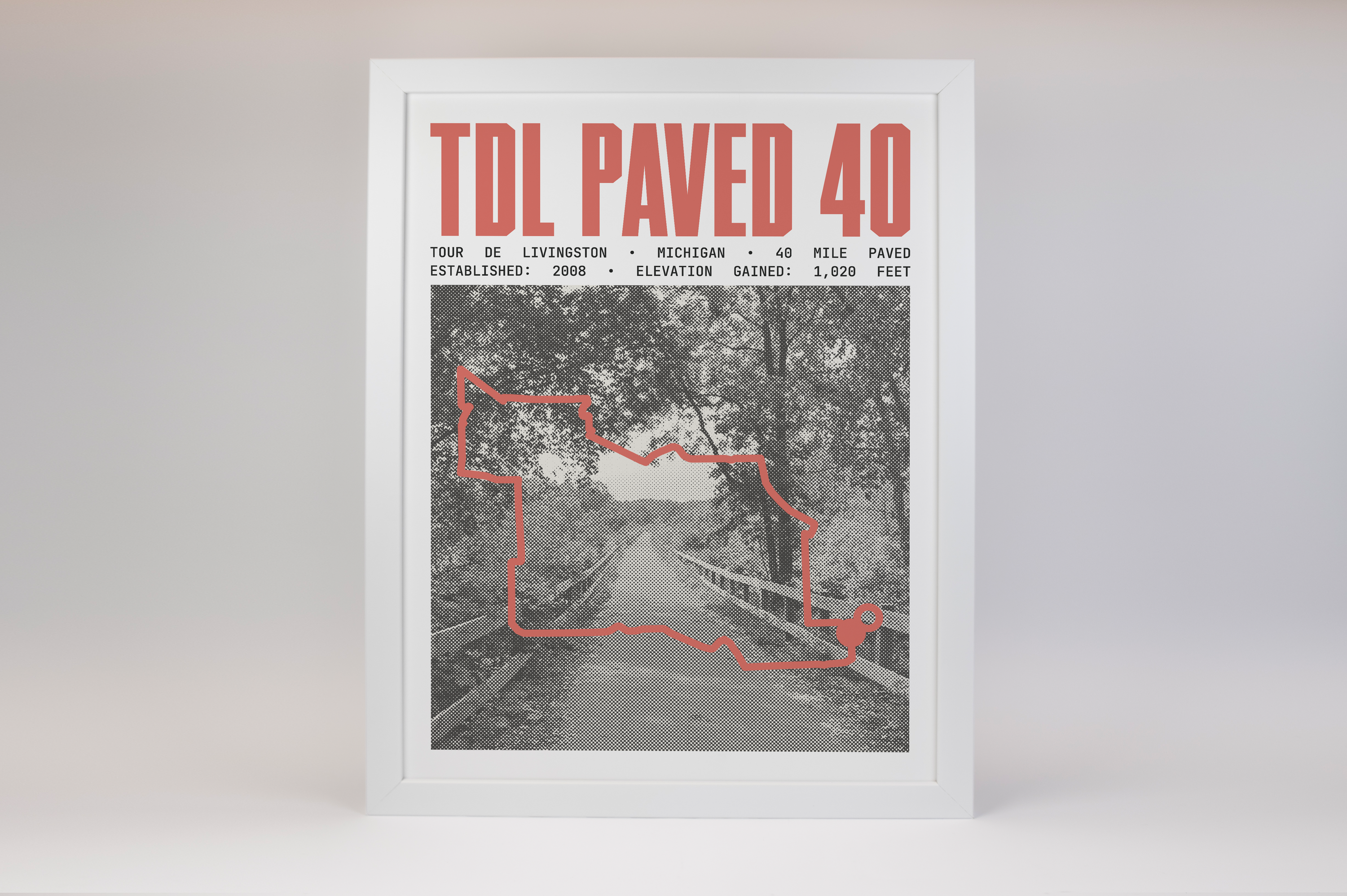 Tour de Livingston - 40 Mile Paved Poster