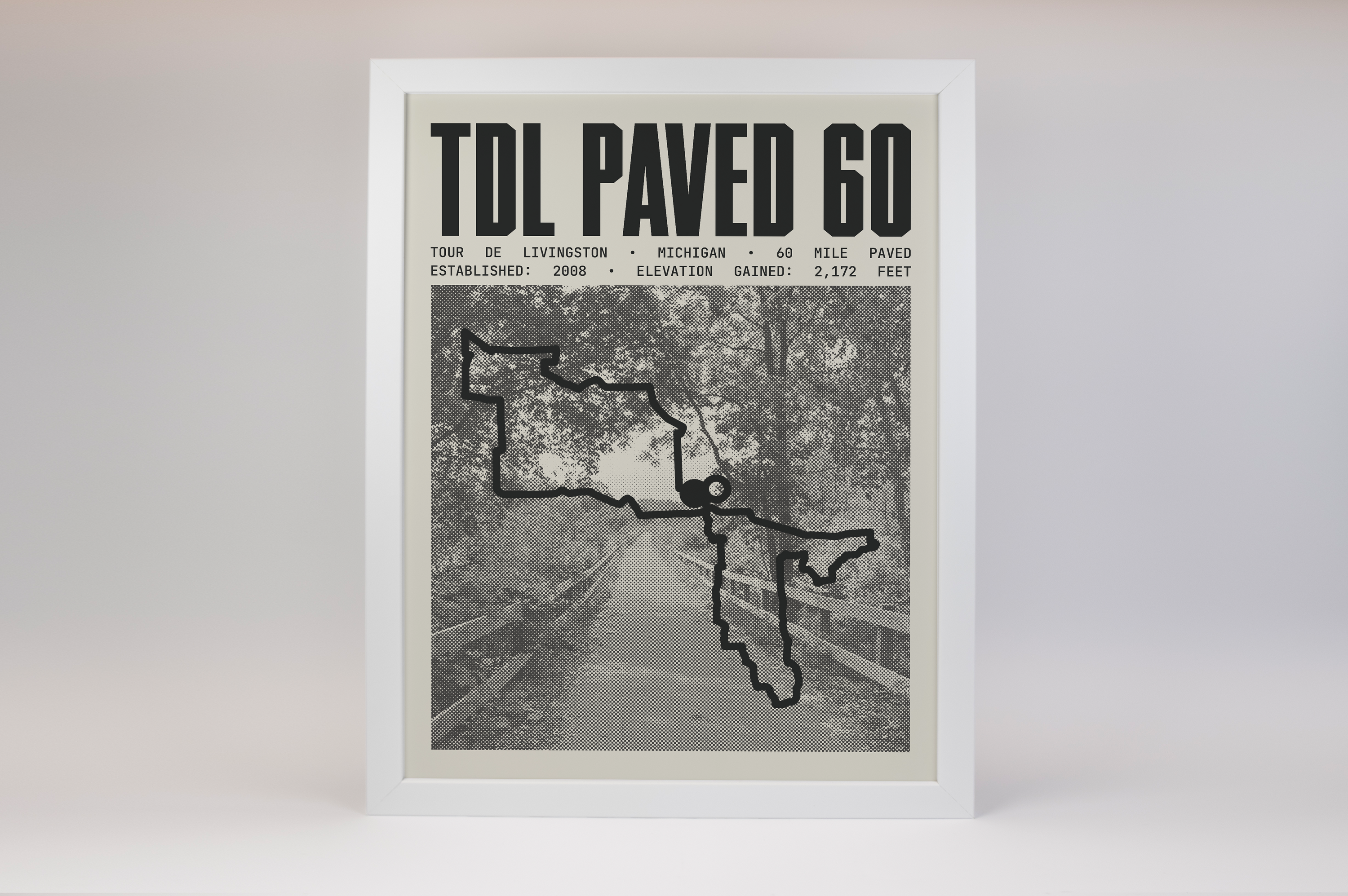 Tour de Livingston - 60 Mile Paved Poster
