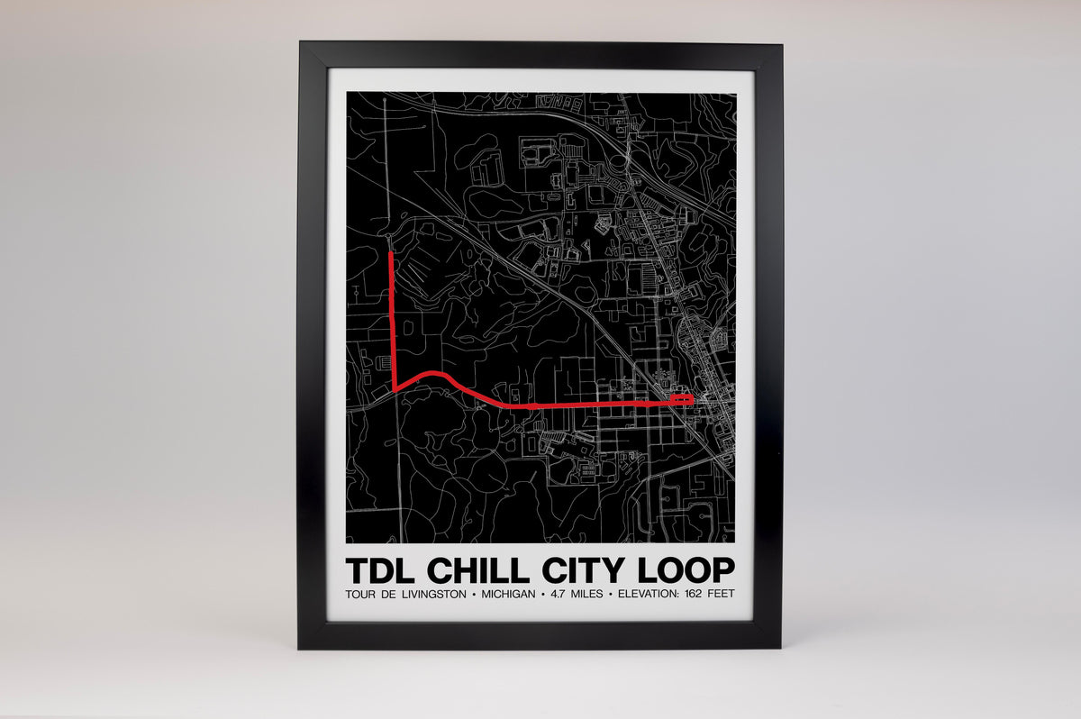 Tour de Livingston Chill City Loop Poster - Grid Style