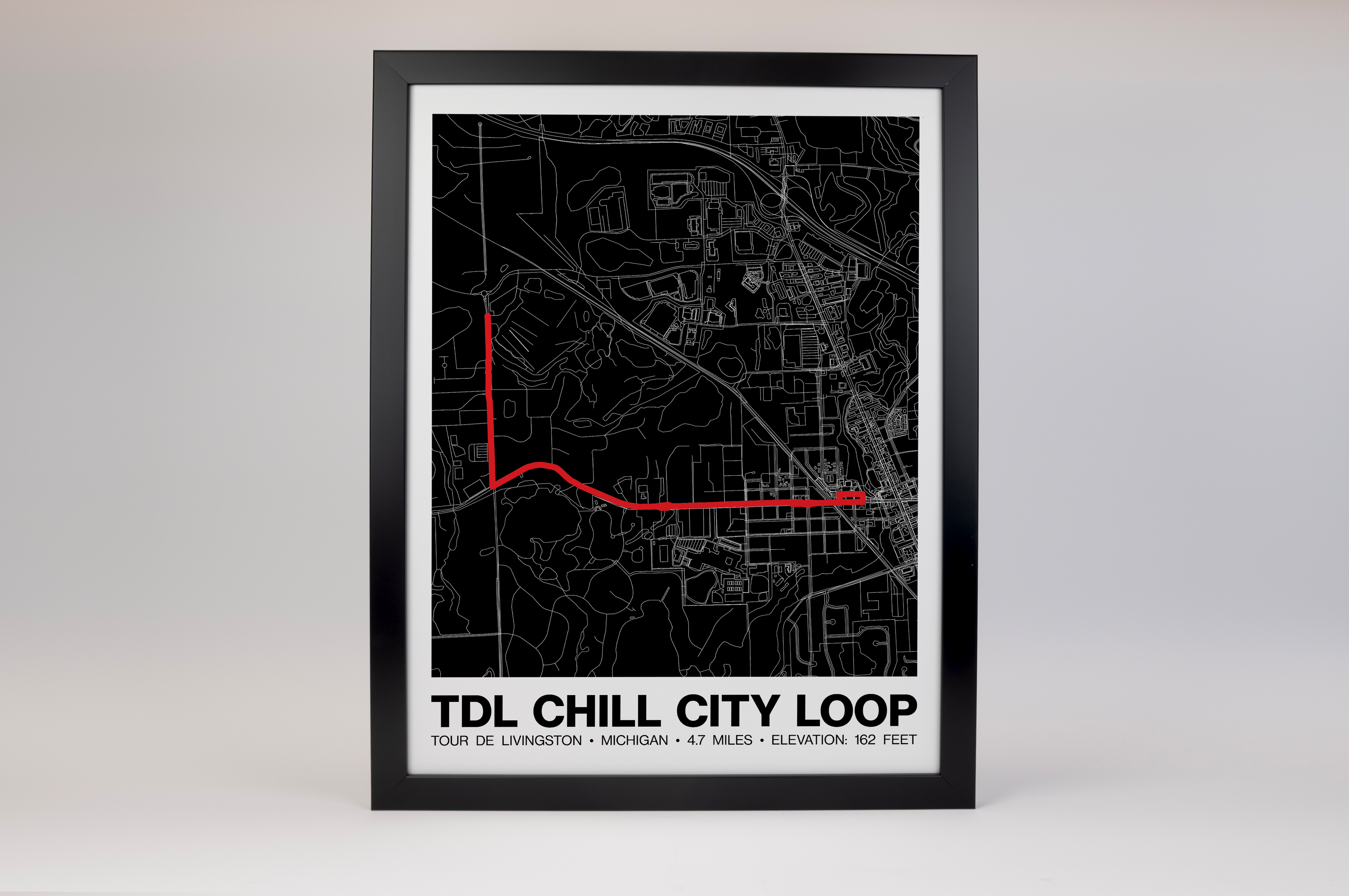 Tour de Livingston Chill City Loop Poster - Grid Style