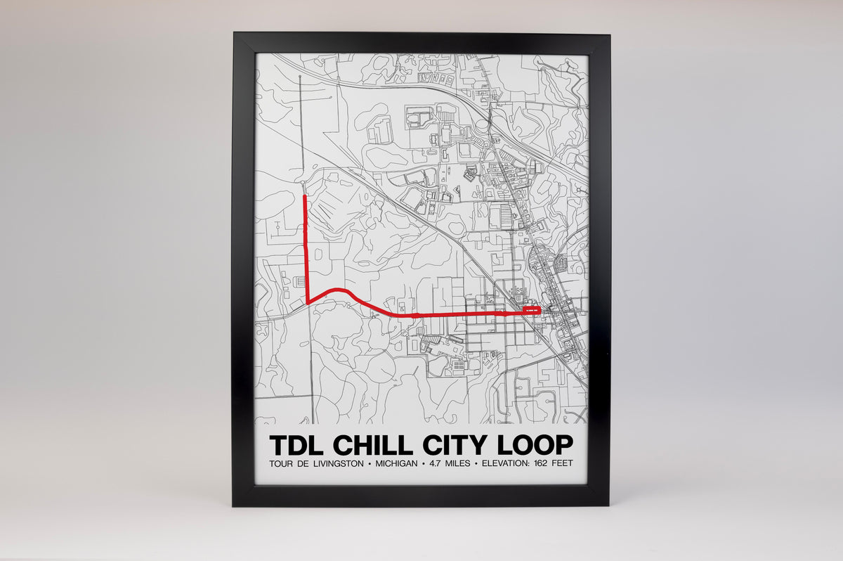 Tour de Livingston Chill City Loop Poster - Grid Style