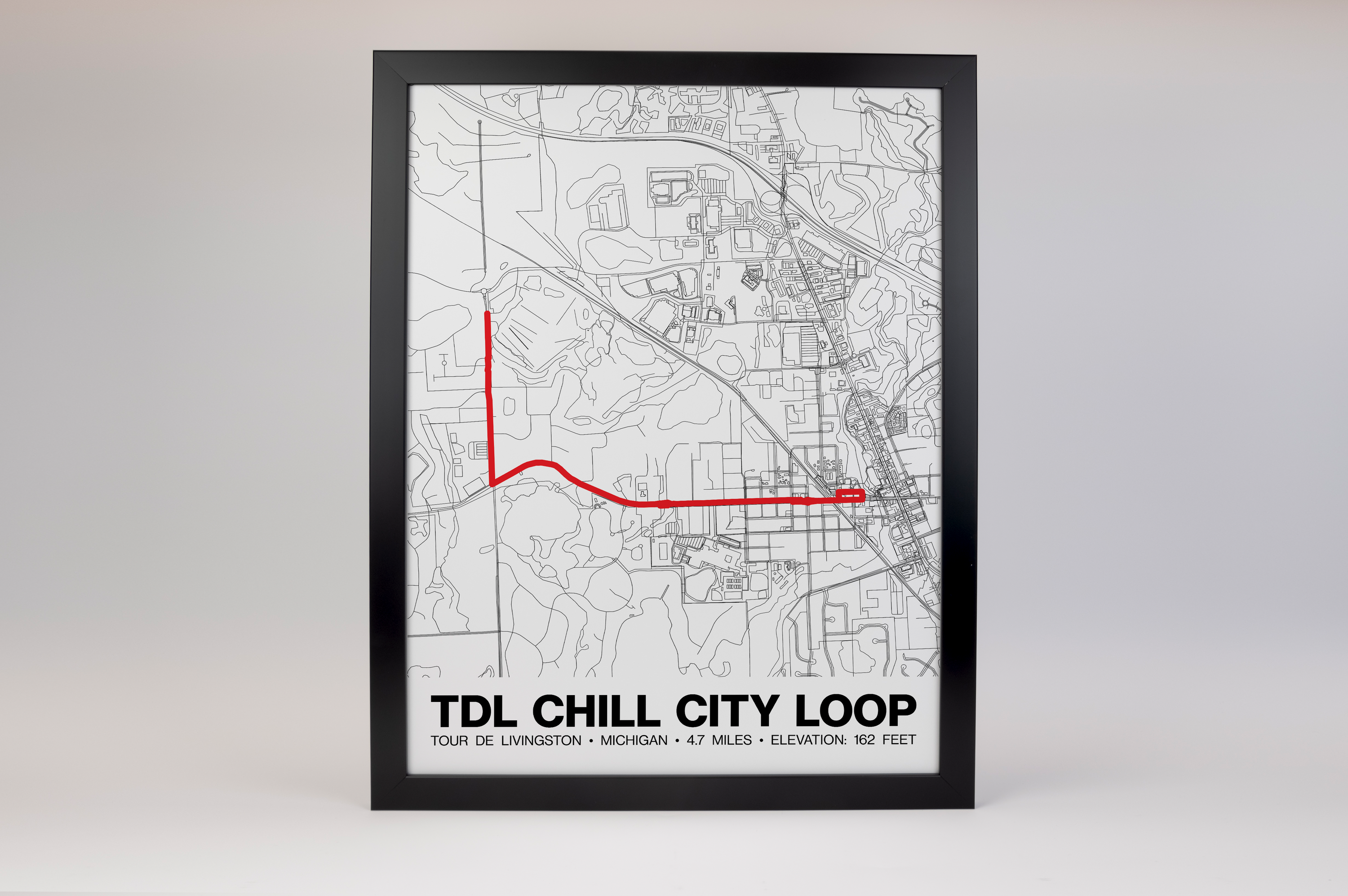 Tour de Livingston Chill City Loop Poster - Grid Style