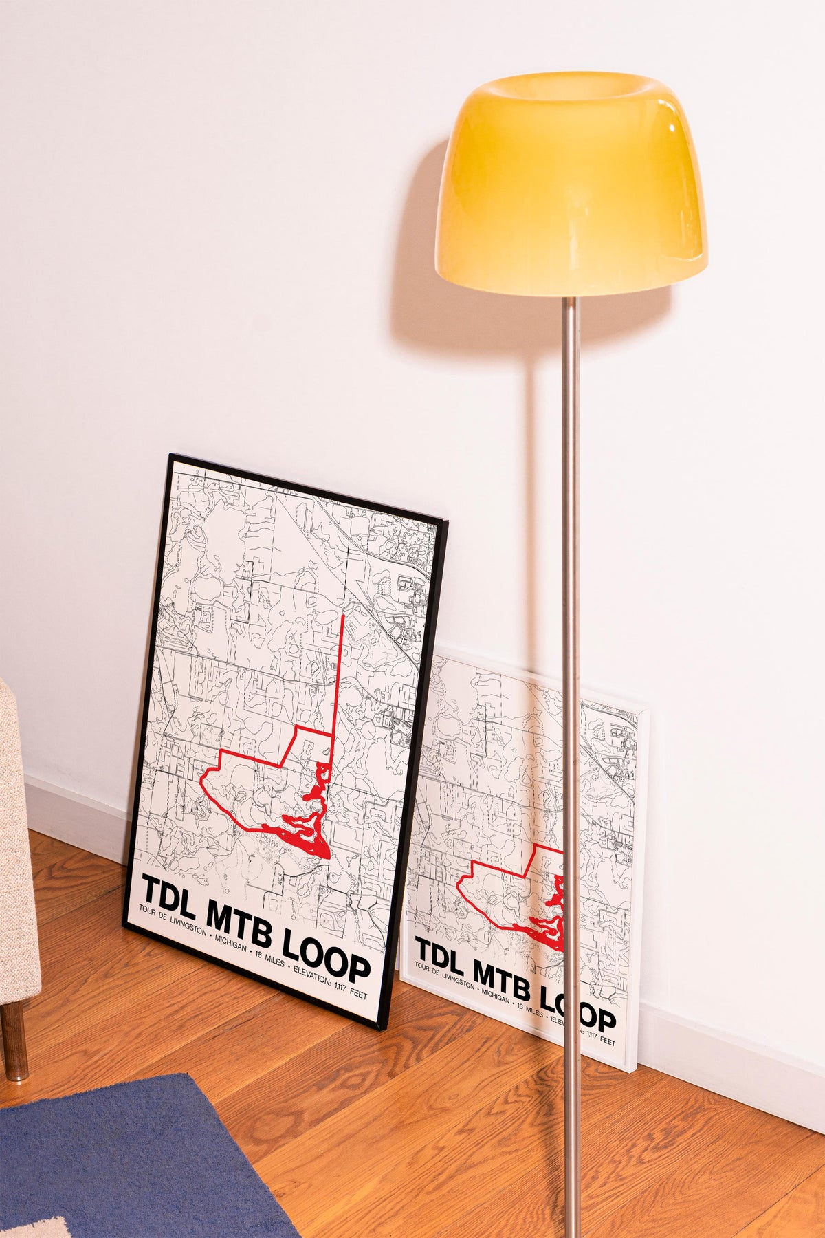 Tour de Livingston MTB Loop to BREC Poster - Grid Style