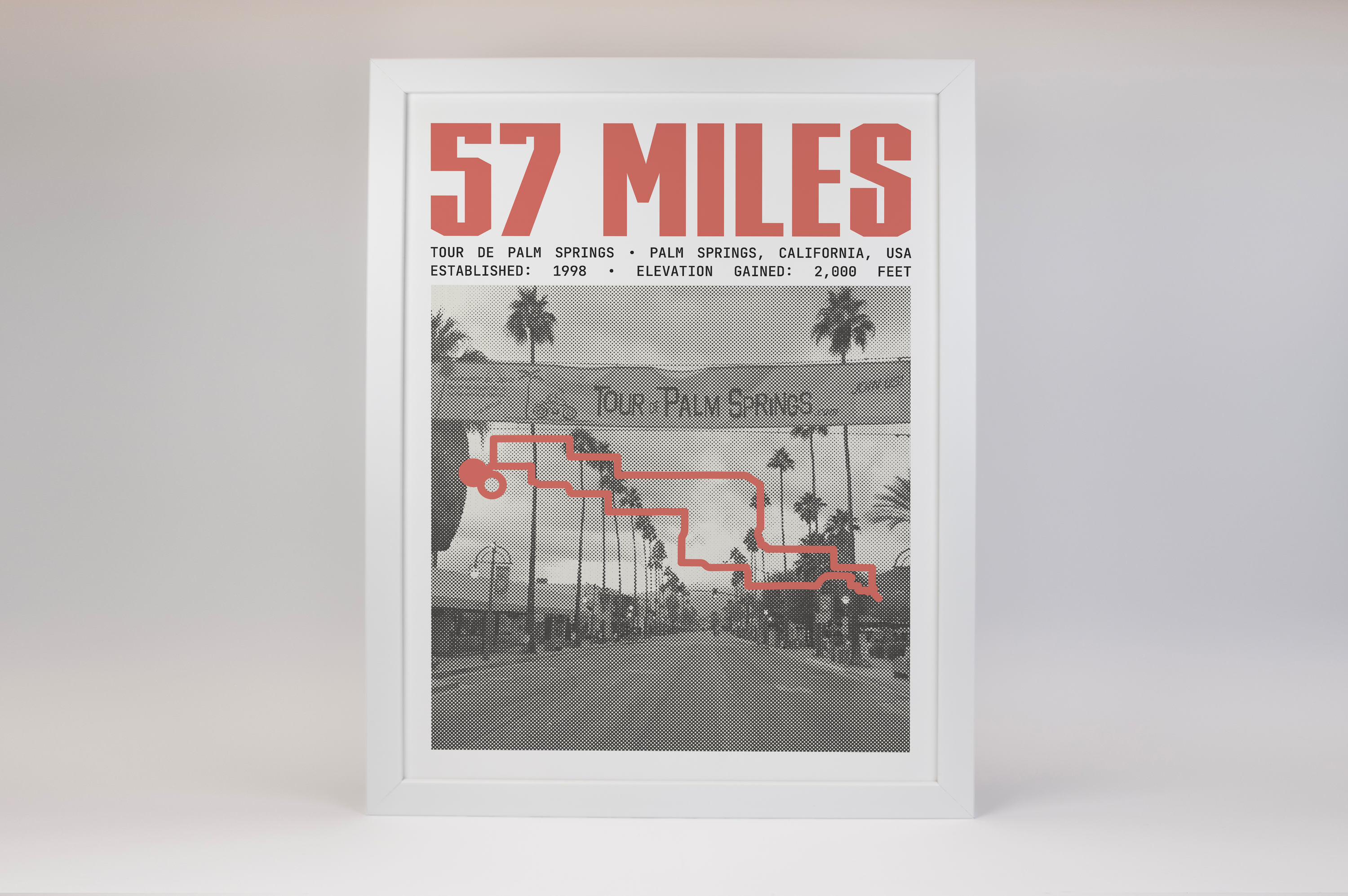 Tour de Palm Springs - 57 Miles Poster