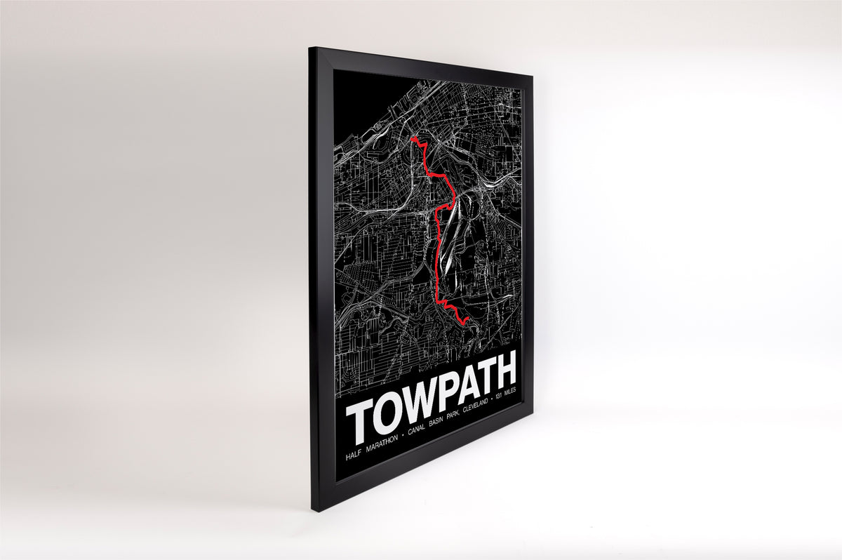 Towpath Half Marathon Poster - Grid Style