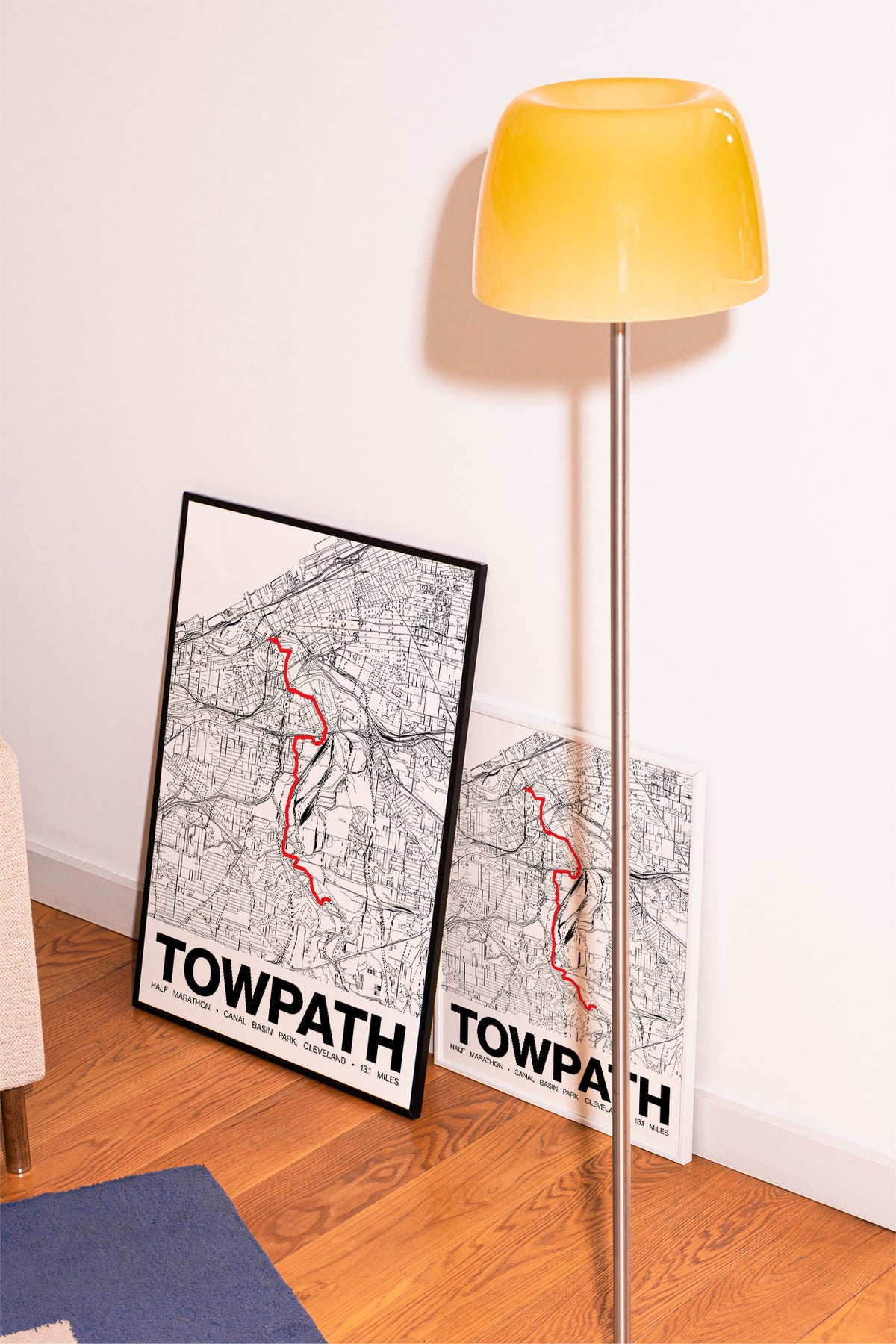 Towpath Half Marathon Poster - Grid Style