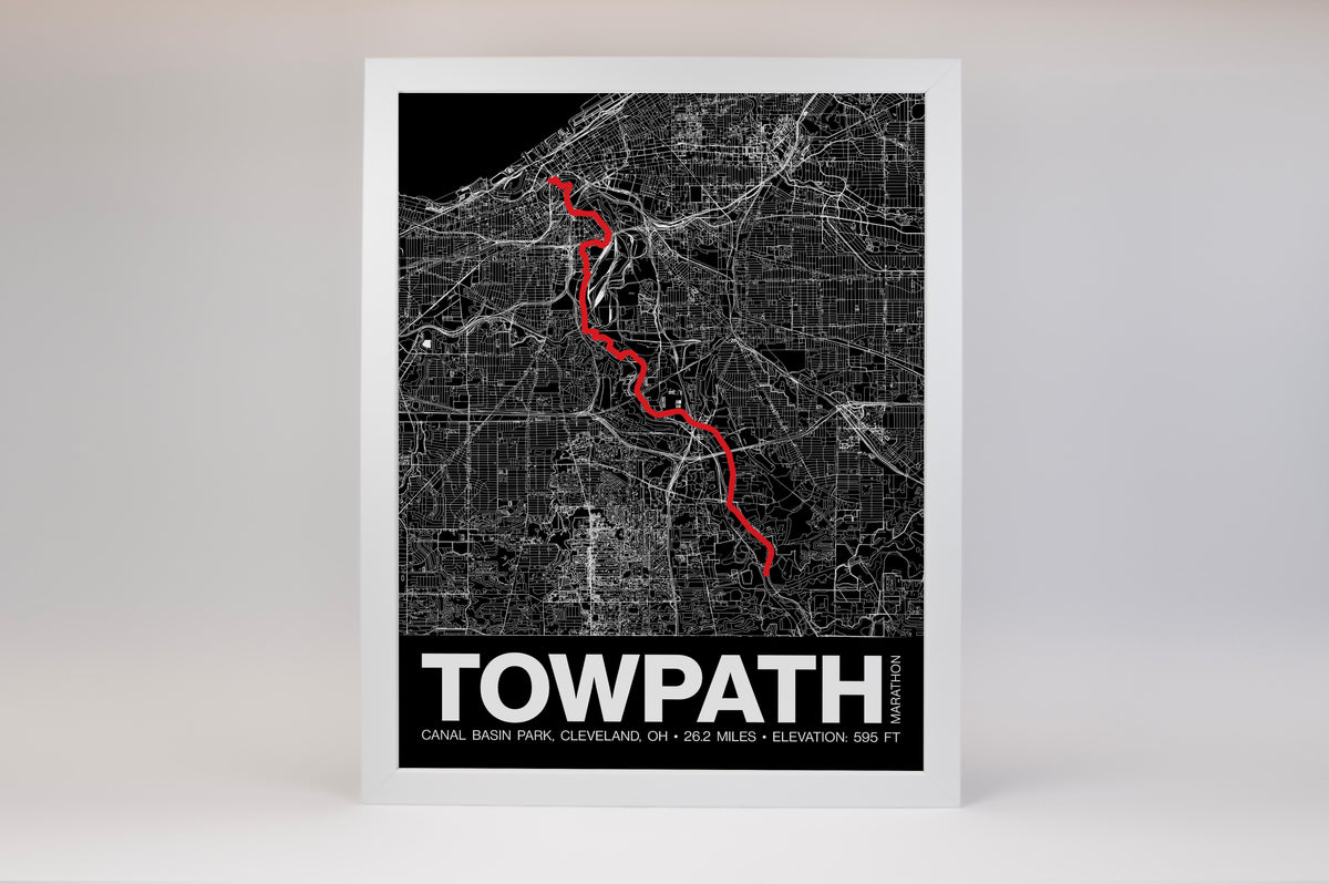 Towpath Marathon Poster - Grid Style