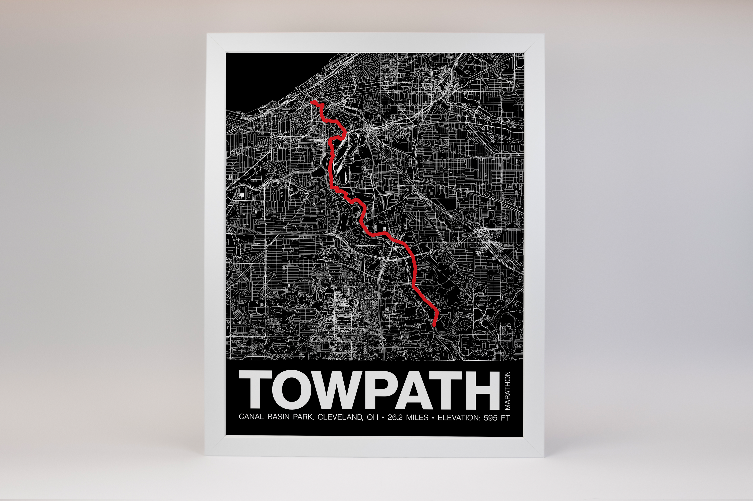 Towpath Marathon Poster - Grid Style
