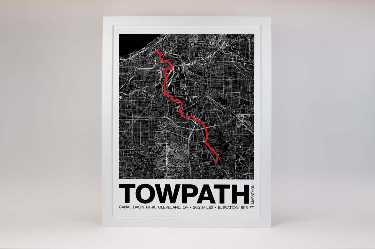 Towpath Marathon Poster - Grid Style