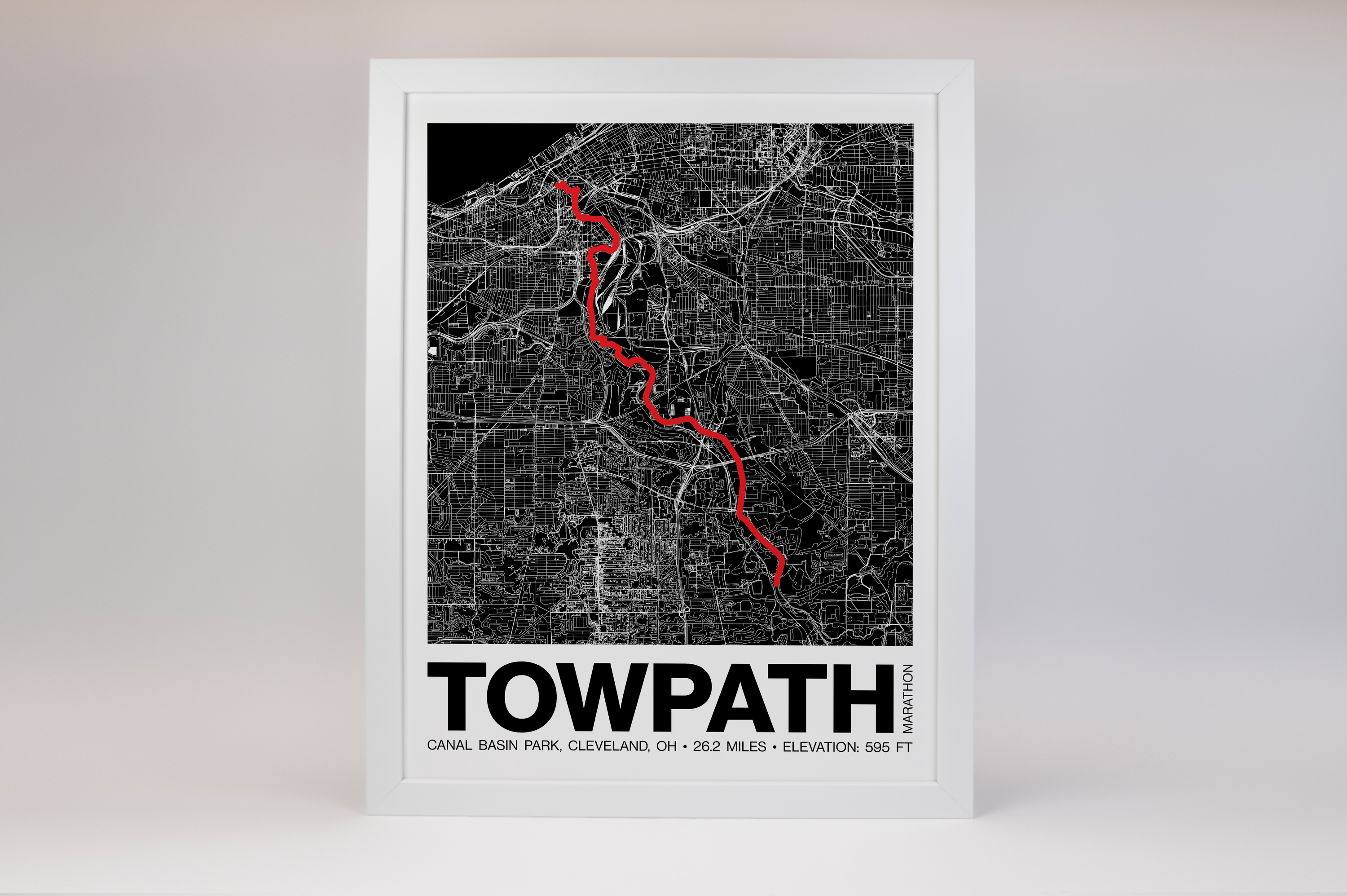 Towpath Marathon Poster - Grid Style