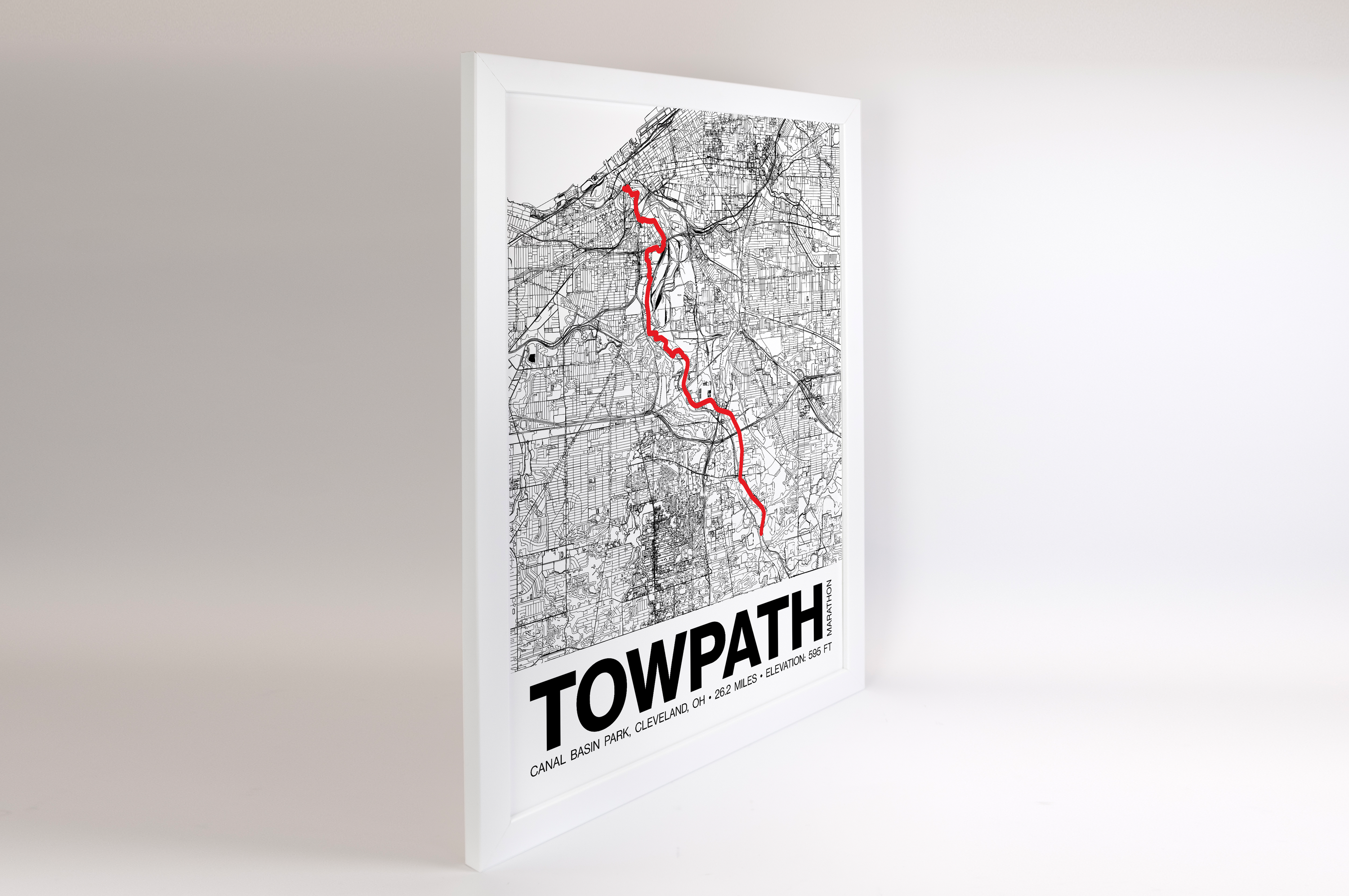 Towpath Marathon Poster - Grid Style