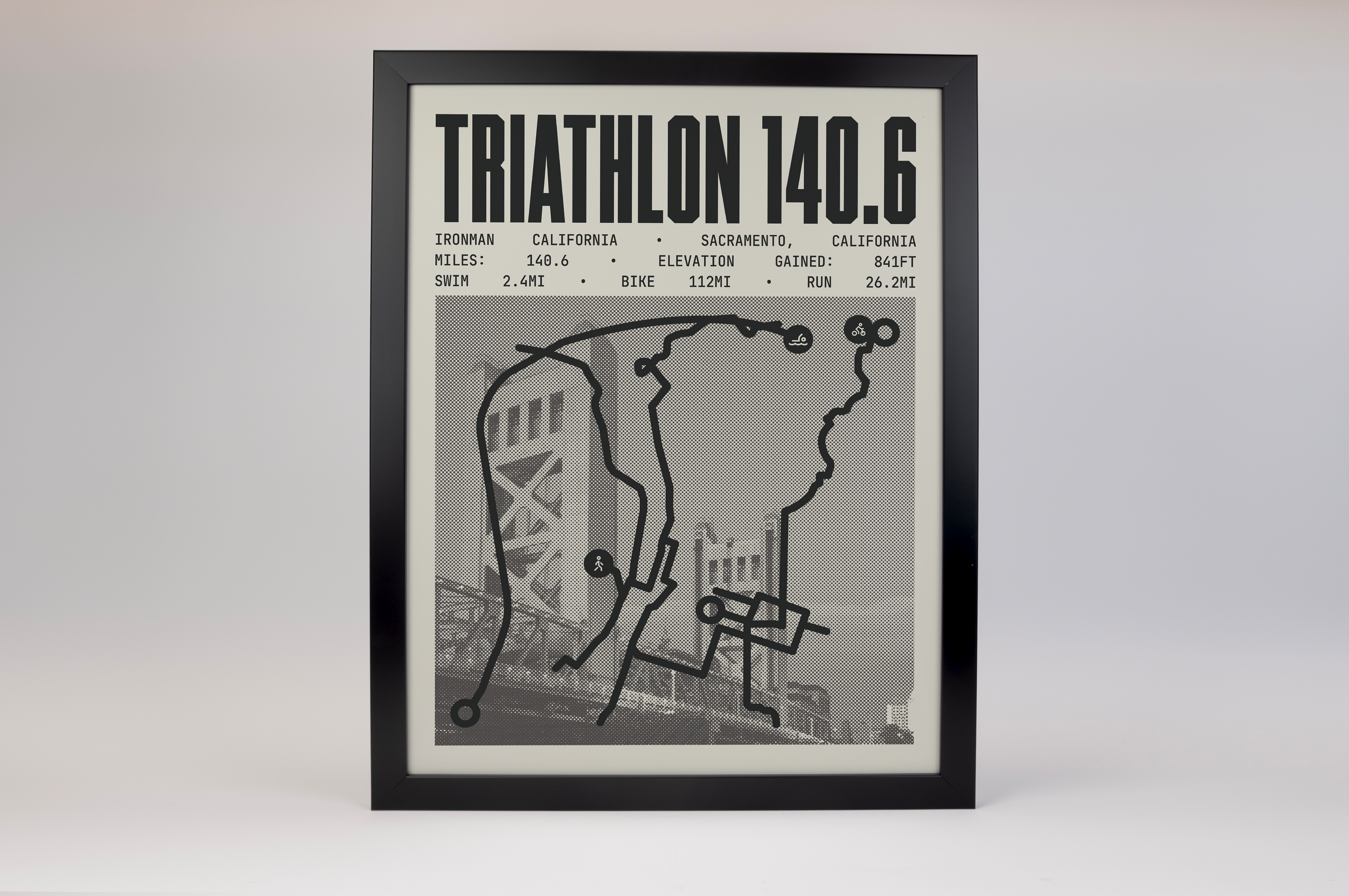 Ironman 140.6 California Poster