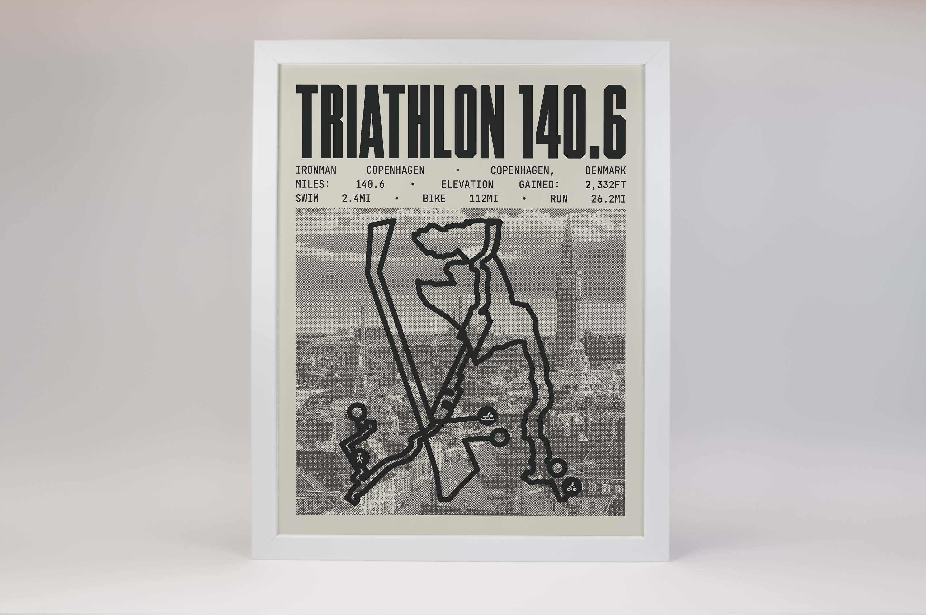Ironman 140.6 Copenhagen Poster
