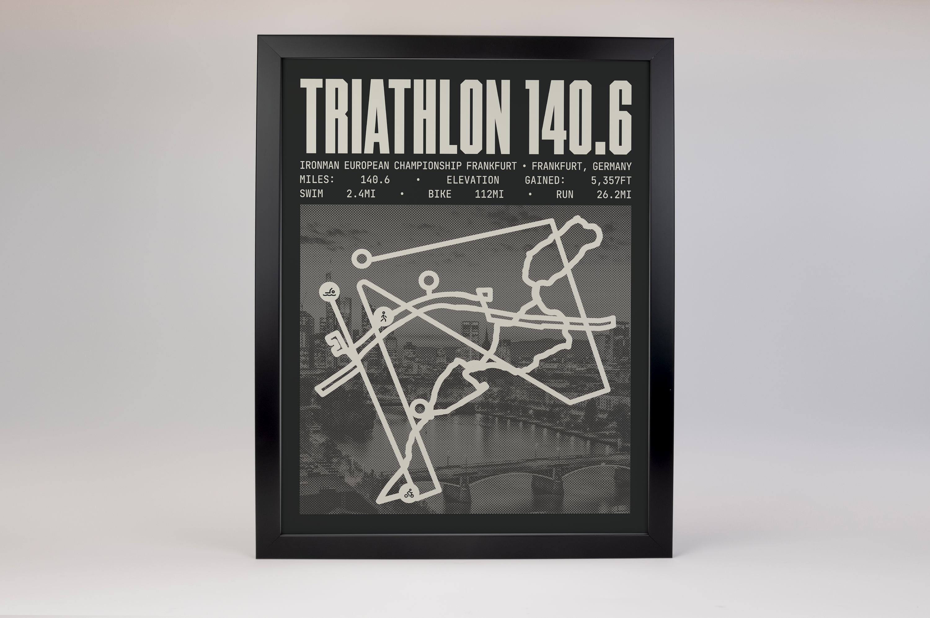 Ironman 140.6 European Championship Frankfurt Poster