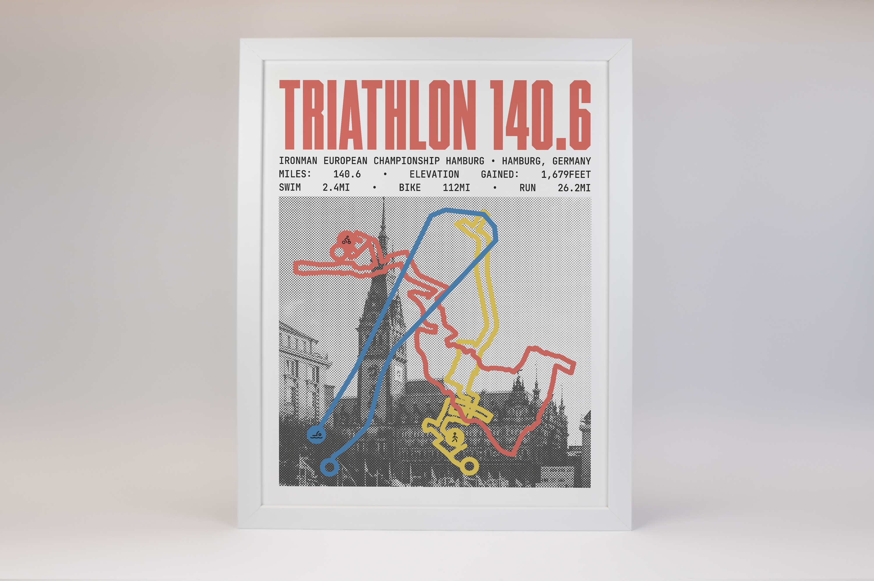 Ironman 140.6 European Championship Hamburg Poster