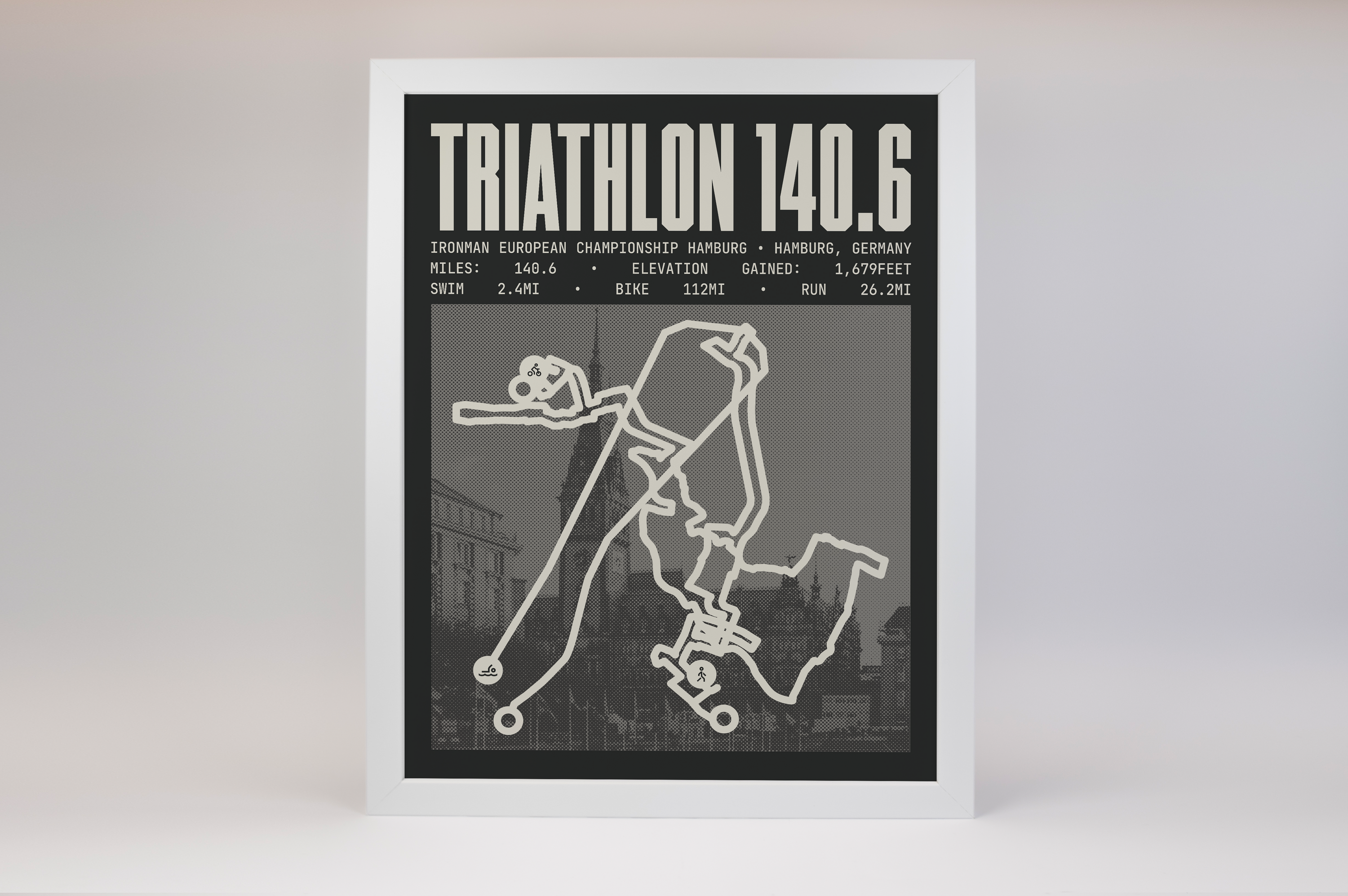 Ironman 140.6 European Championship Hamburg Poster