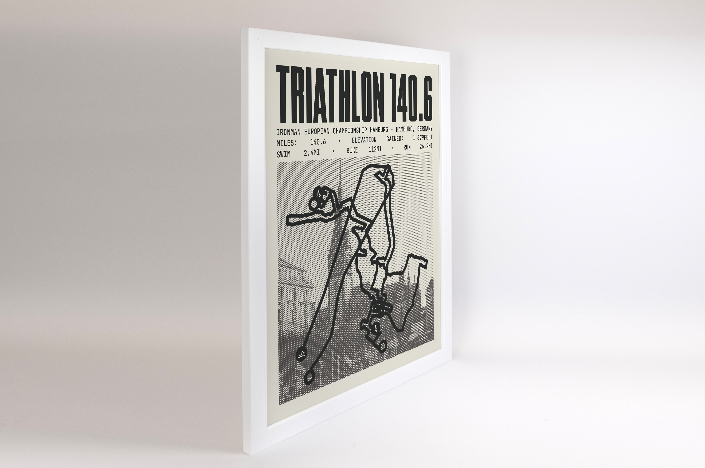 Ironman 140.6 European Championship Hamburg Poster