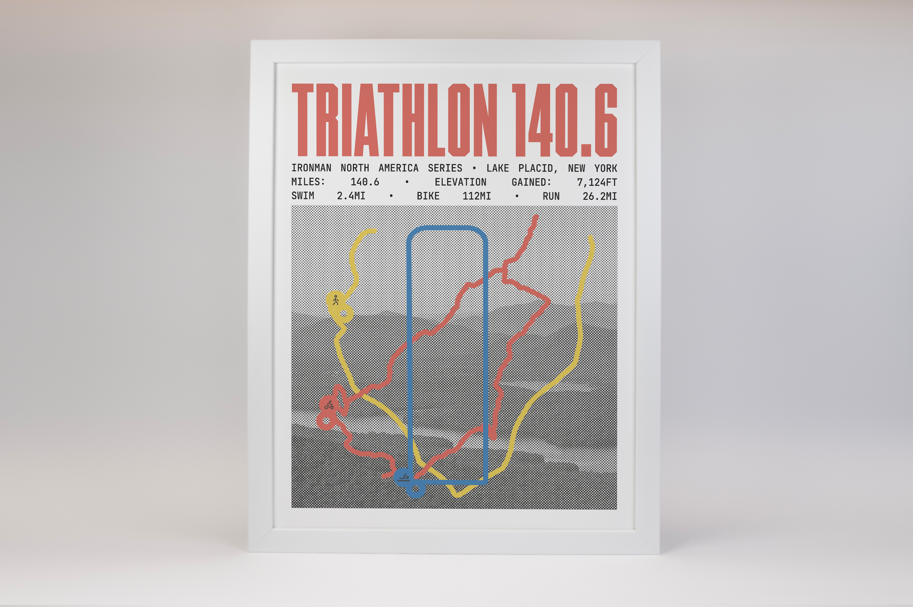 Ironman 140.6 Lake Placid Poster