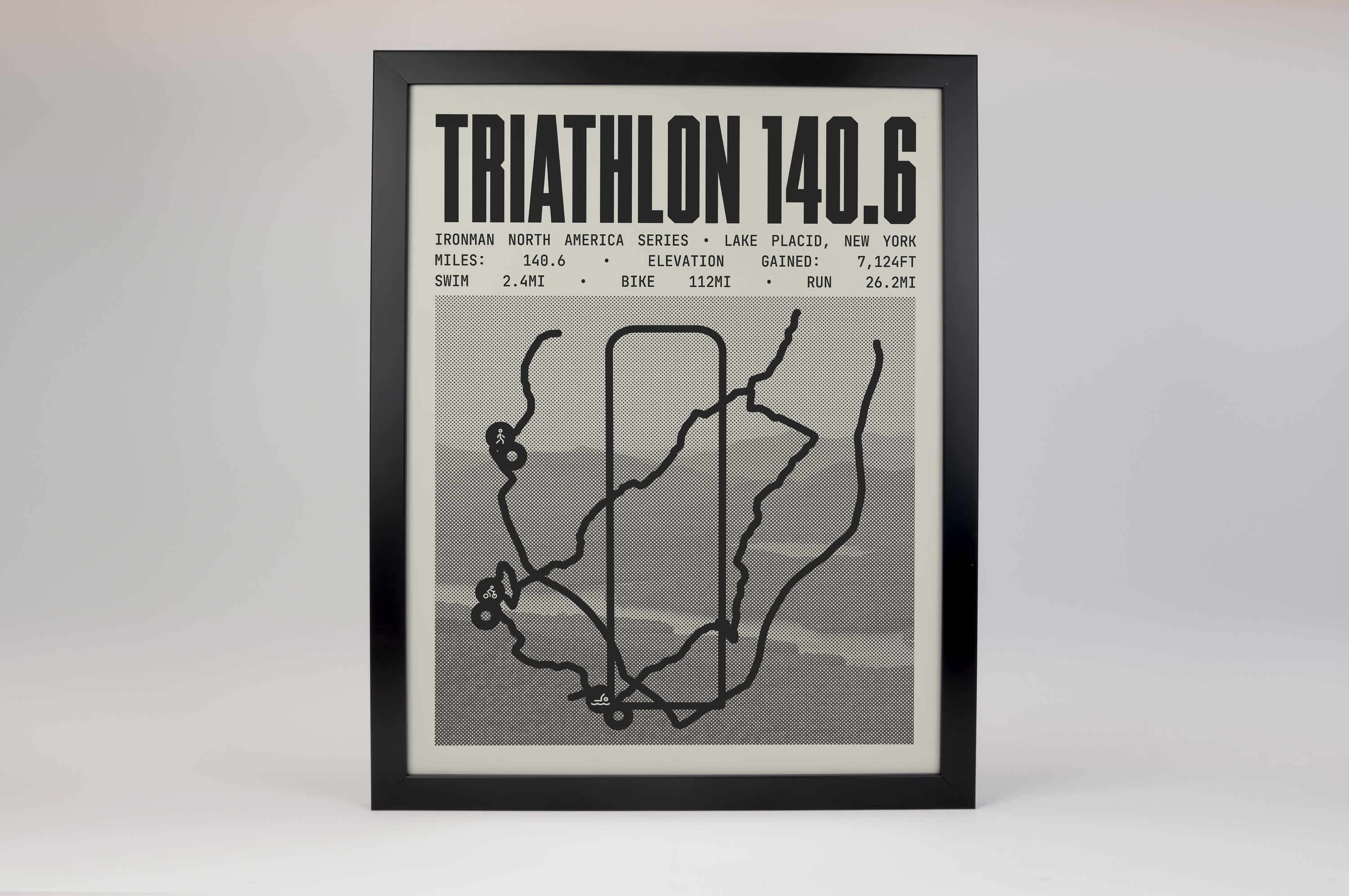 Ironman 140.6 Lake Placid Poster