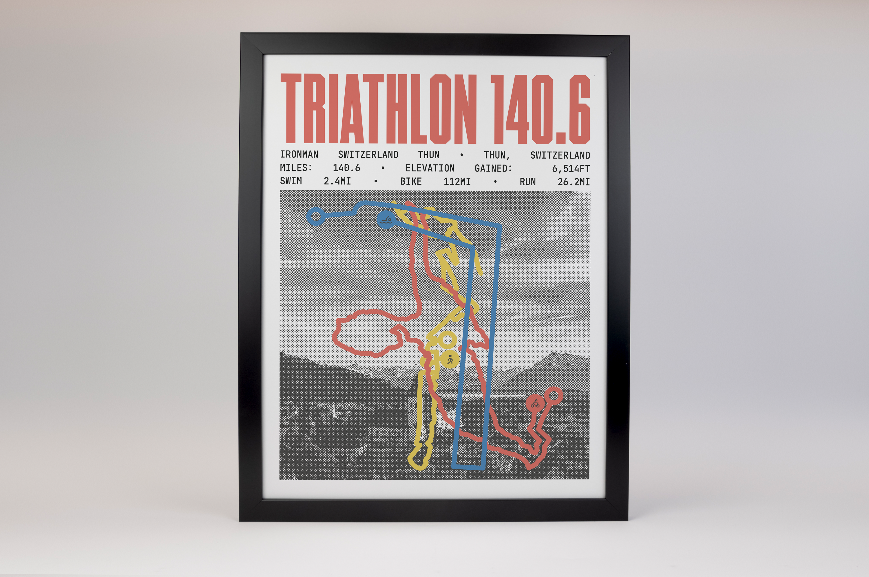 Ironman 140.6 Switzerland Thun Poster