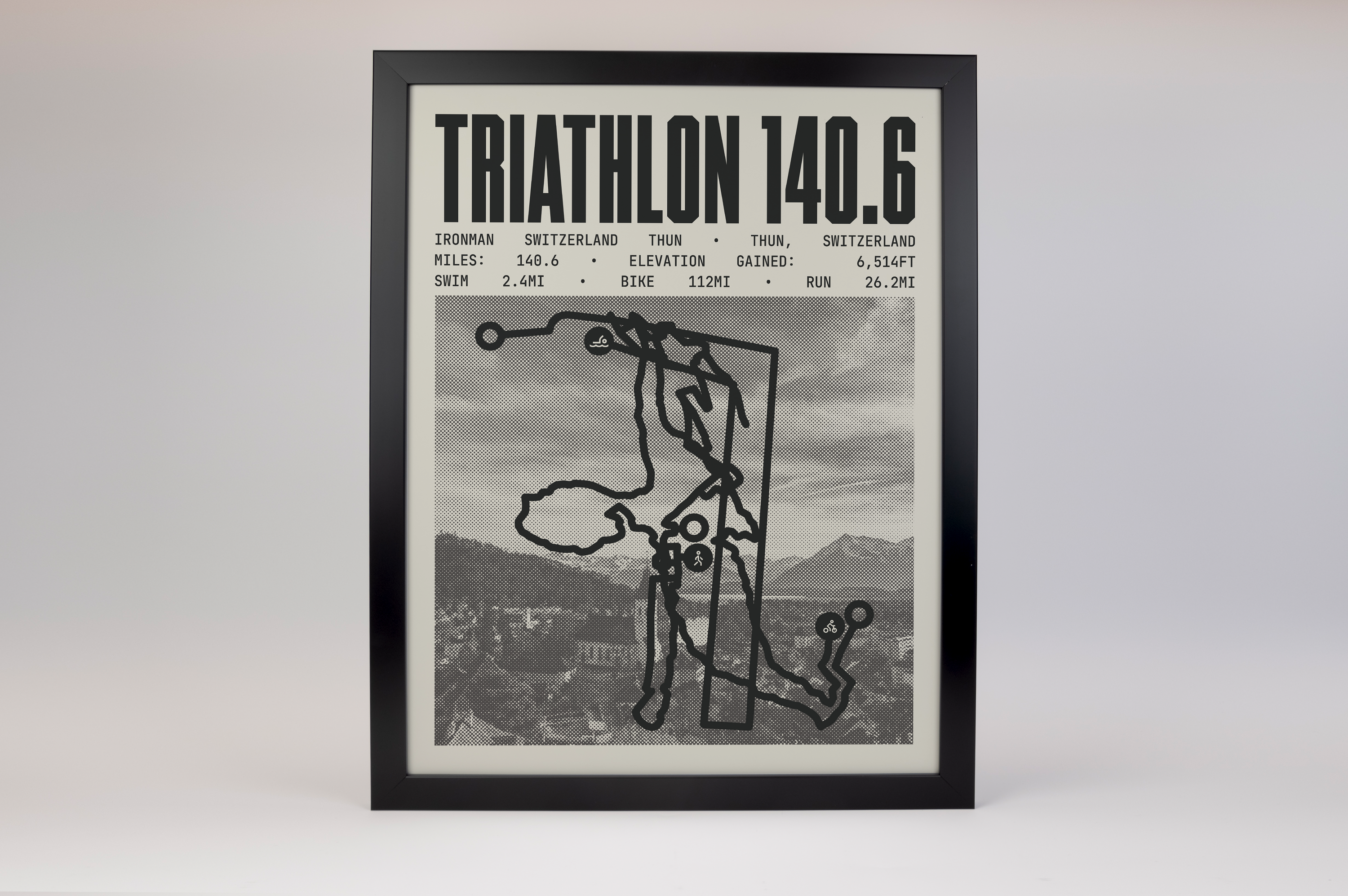 Ironman 140.6 Switzerland Thun Poster