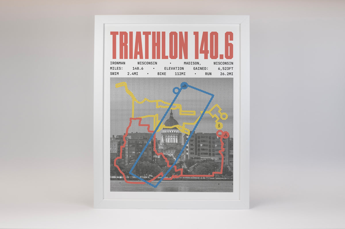 Ironman 140.6 Wisconsin Poster