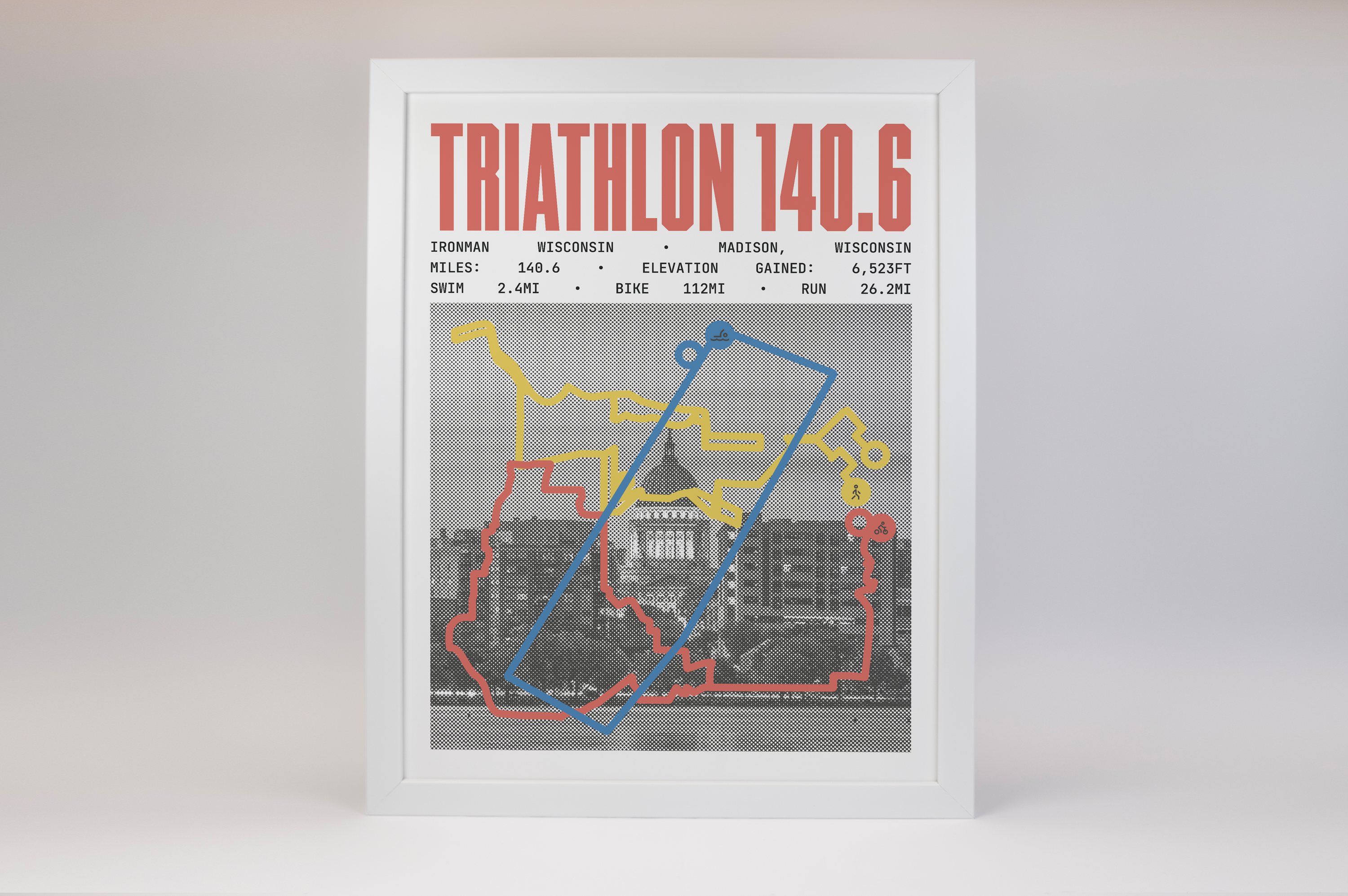 Ironman 140.6 Wisconsin Poster