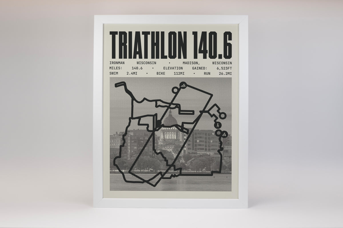 Ironman 140.6 Wisconsin Poster