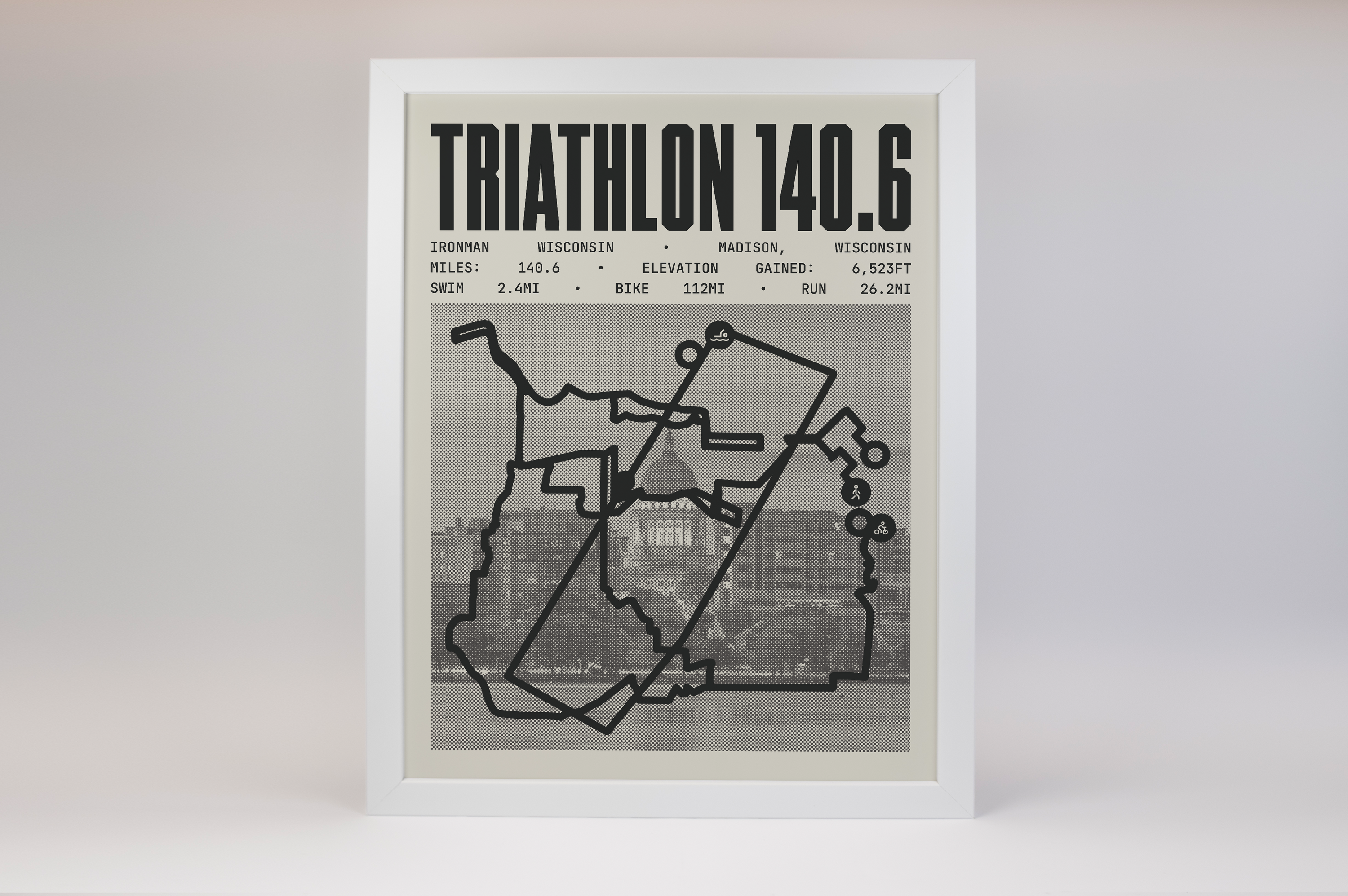 Ironman 140.6 Wisconsin Poster