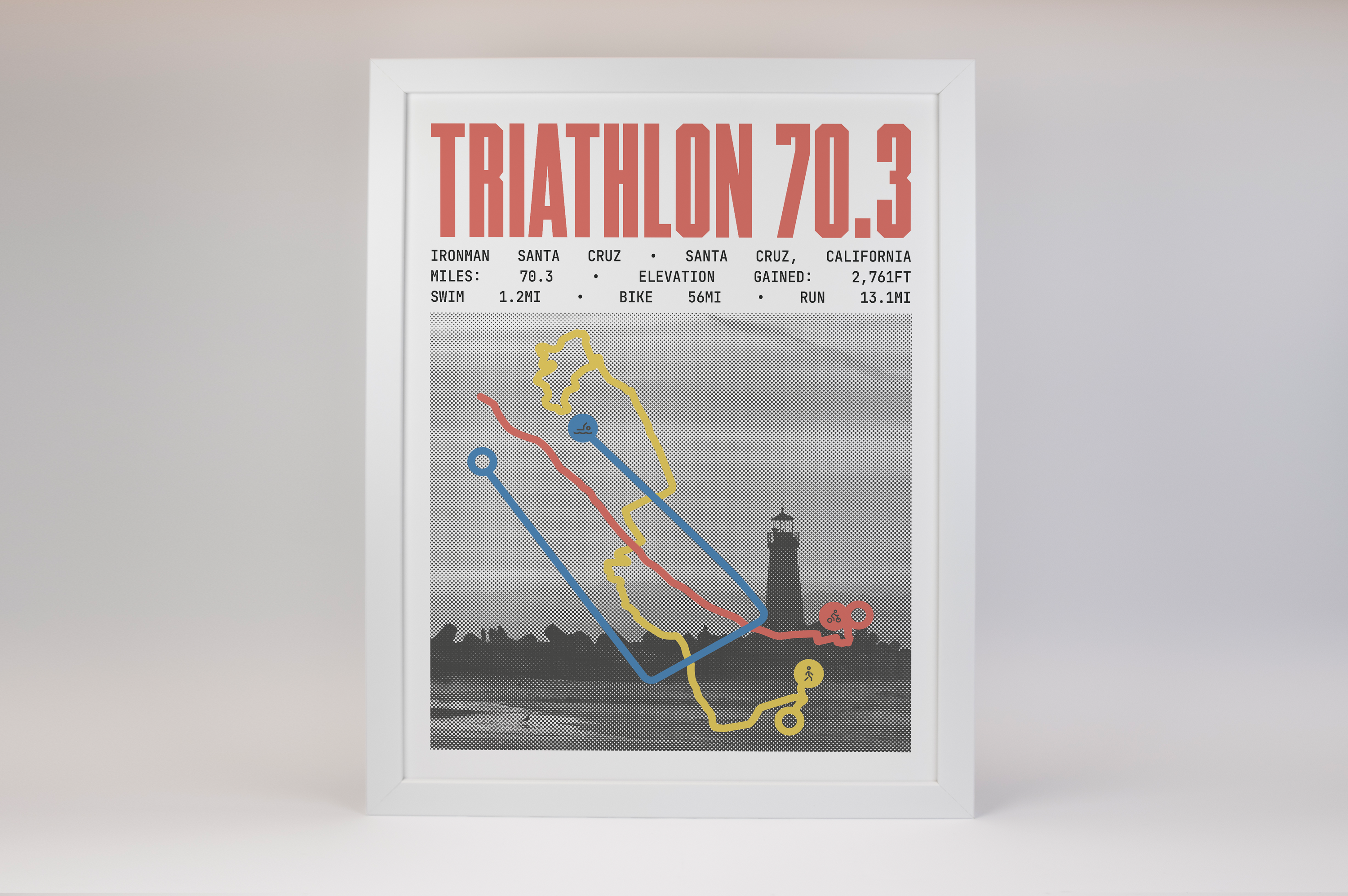 Ironman 70.3 Santa Cruz Poster