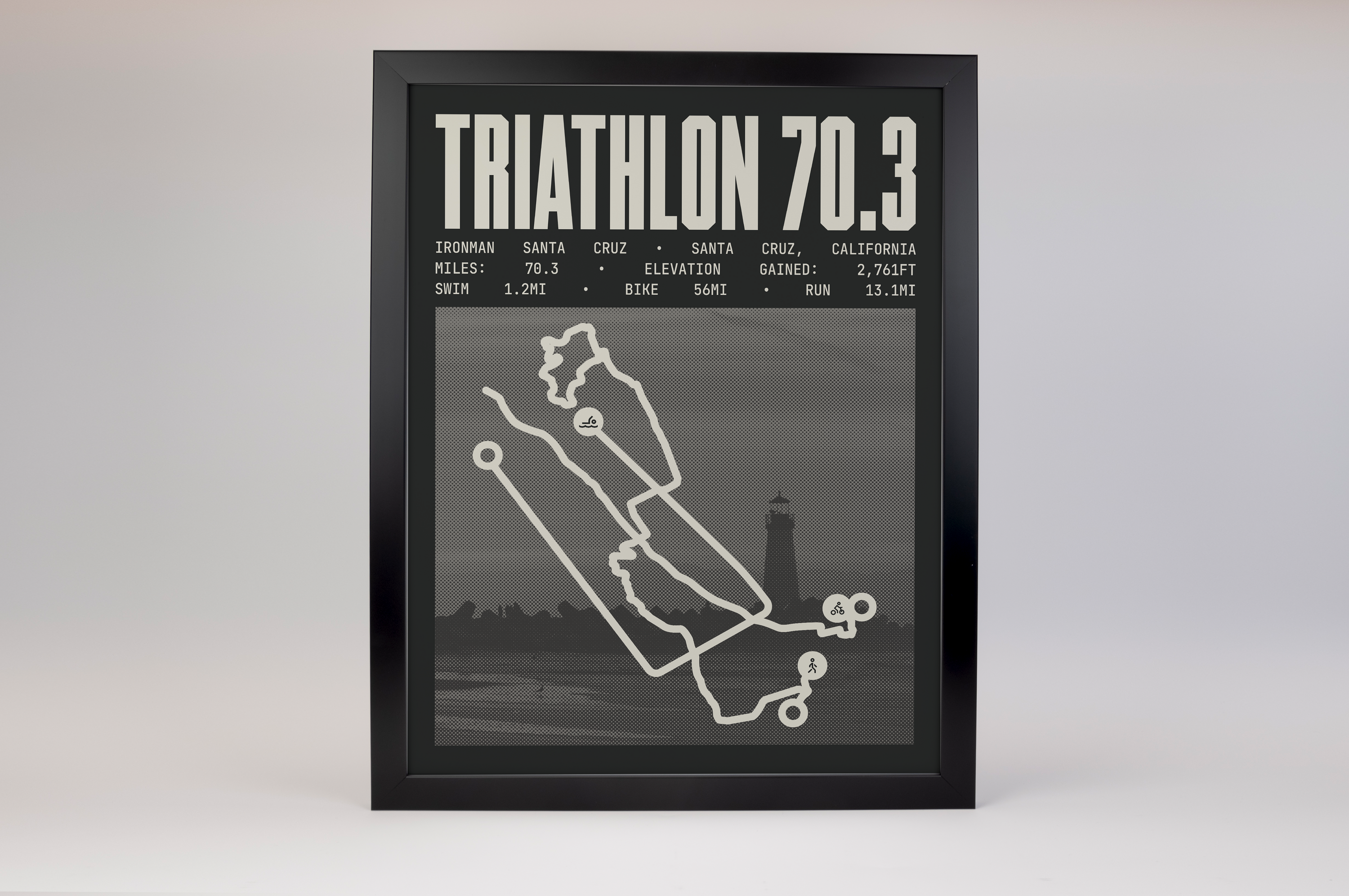 Ironman 70.3 Santa Cruz Poster