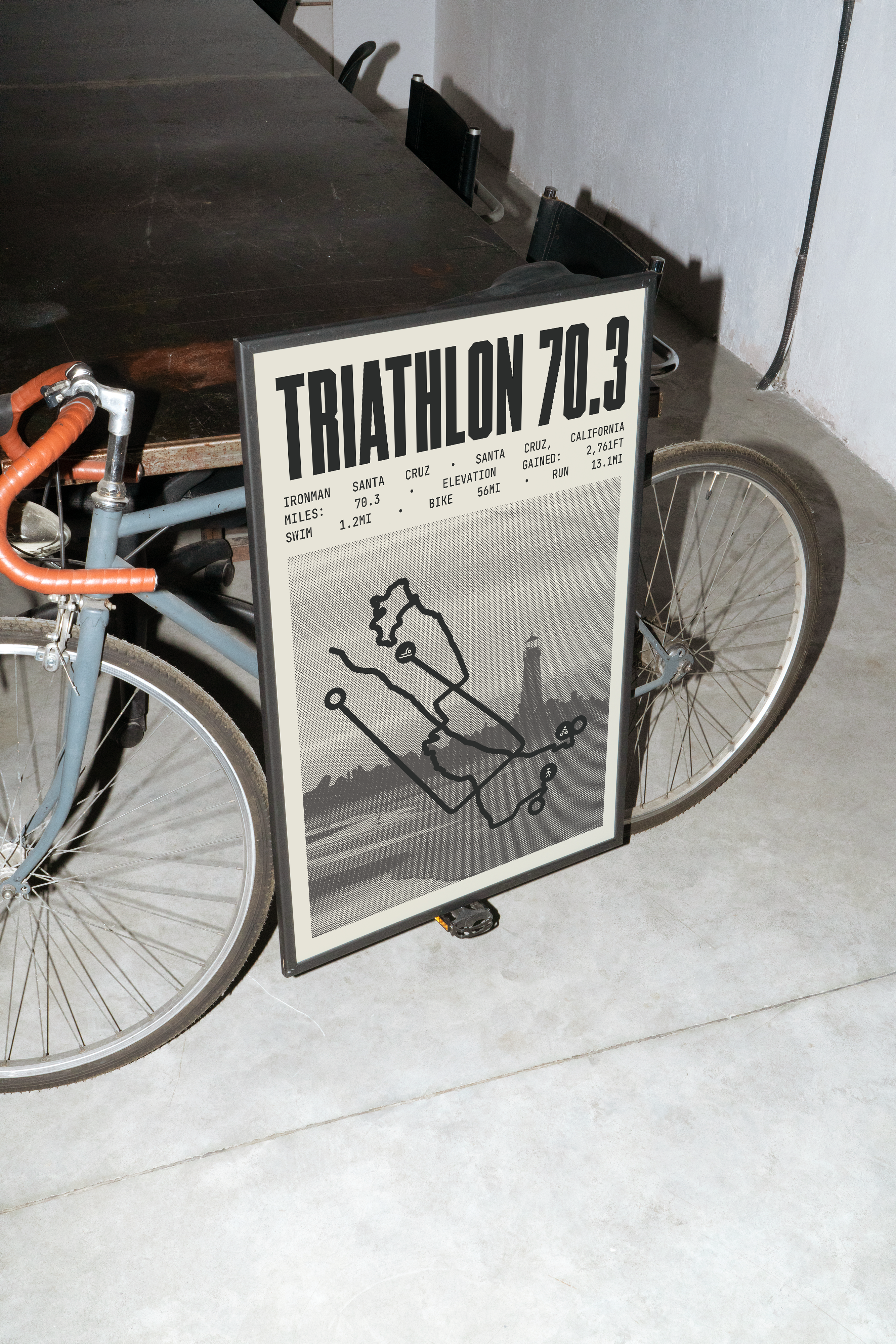 Ironman 70.3 Santa Cruz Poster