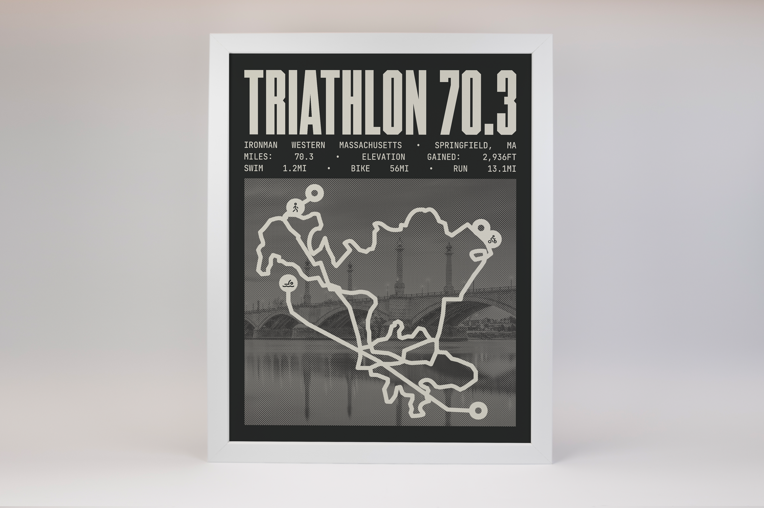 Ironman 70.3 Western Massachusetts Poster