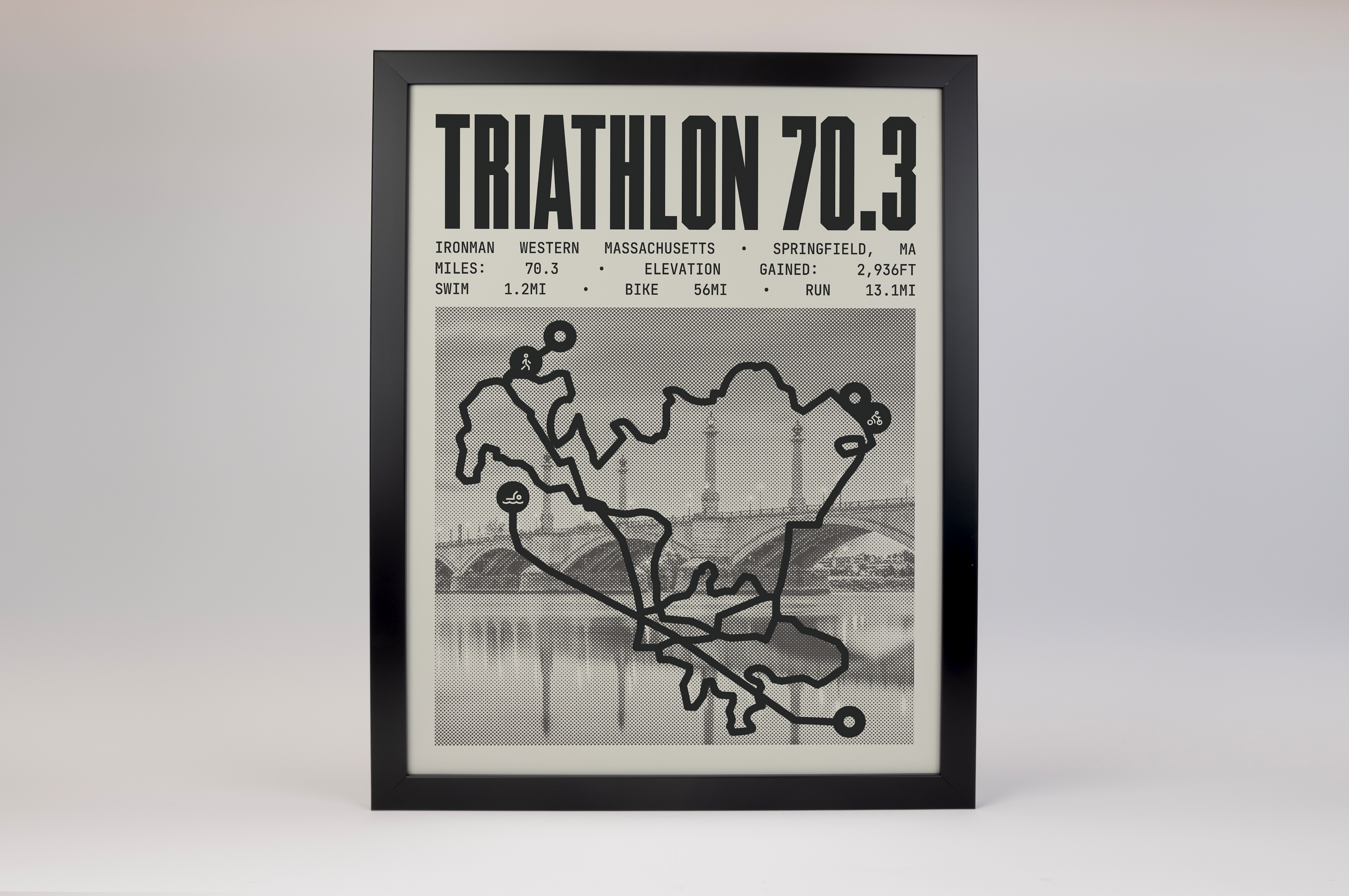Ironman 70.3 Western Massachusetts Poster