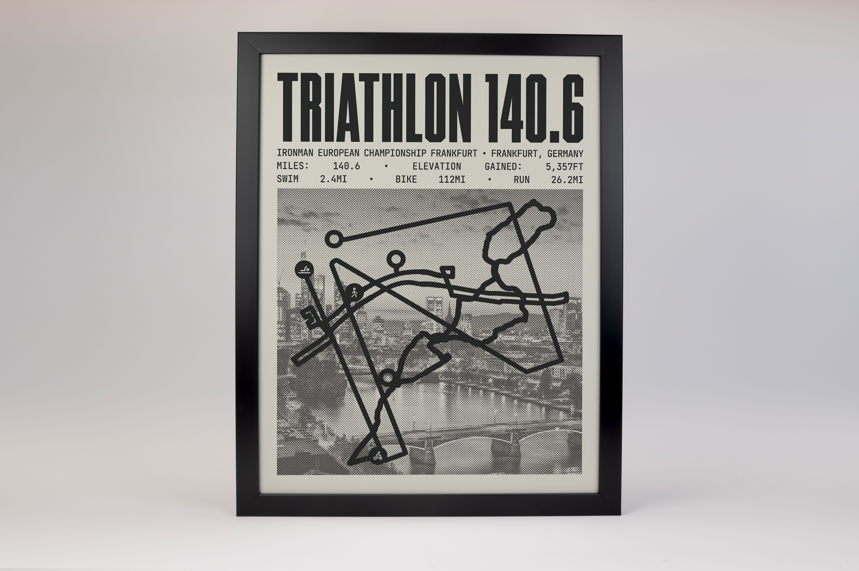 Ironman 140.6 European Championship Frankfurt Poster