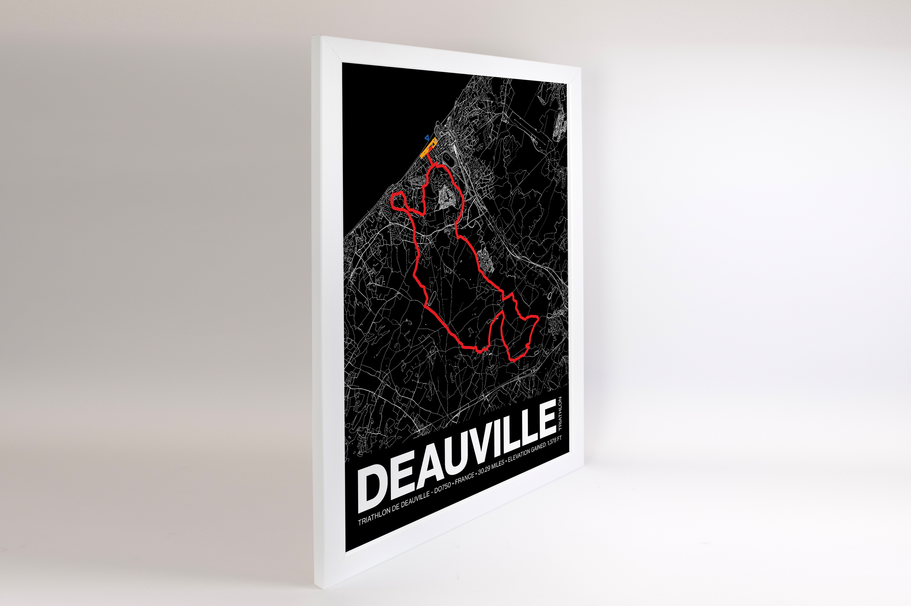 Triathlon de Deauville DO750 Poster - Grid Style