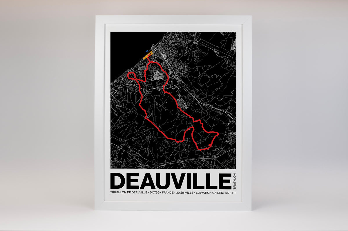 Triathlon de Deauville DO750 Poster - Grid Style