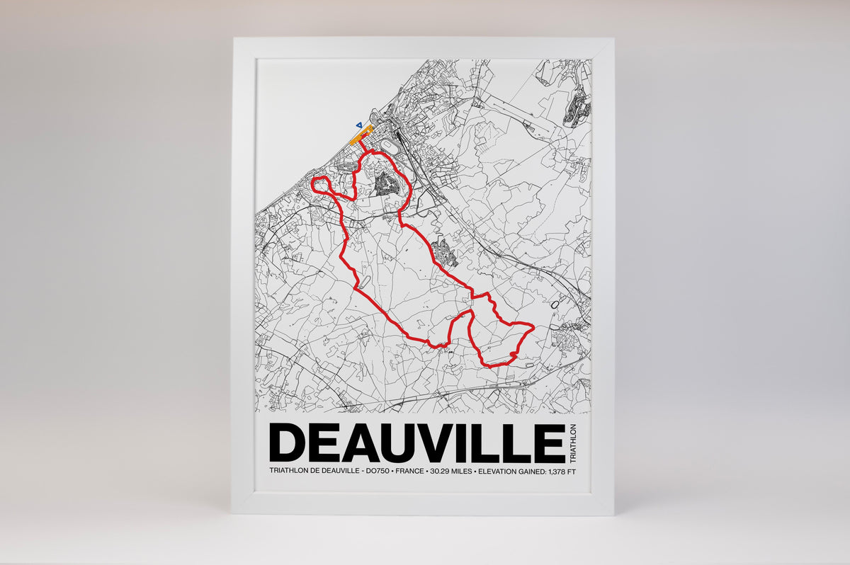 Triathlon de Deauville DO750 Poster - Grid Style