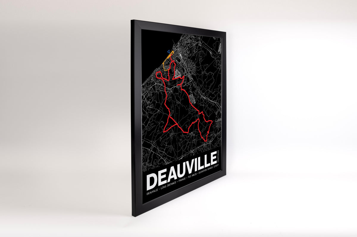 Triathlon de Deauville LONG DISTANCE Poster - Grid Style