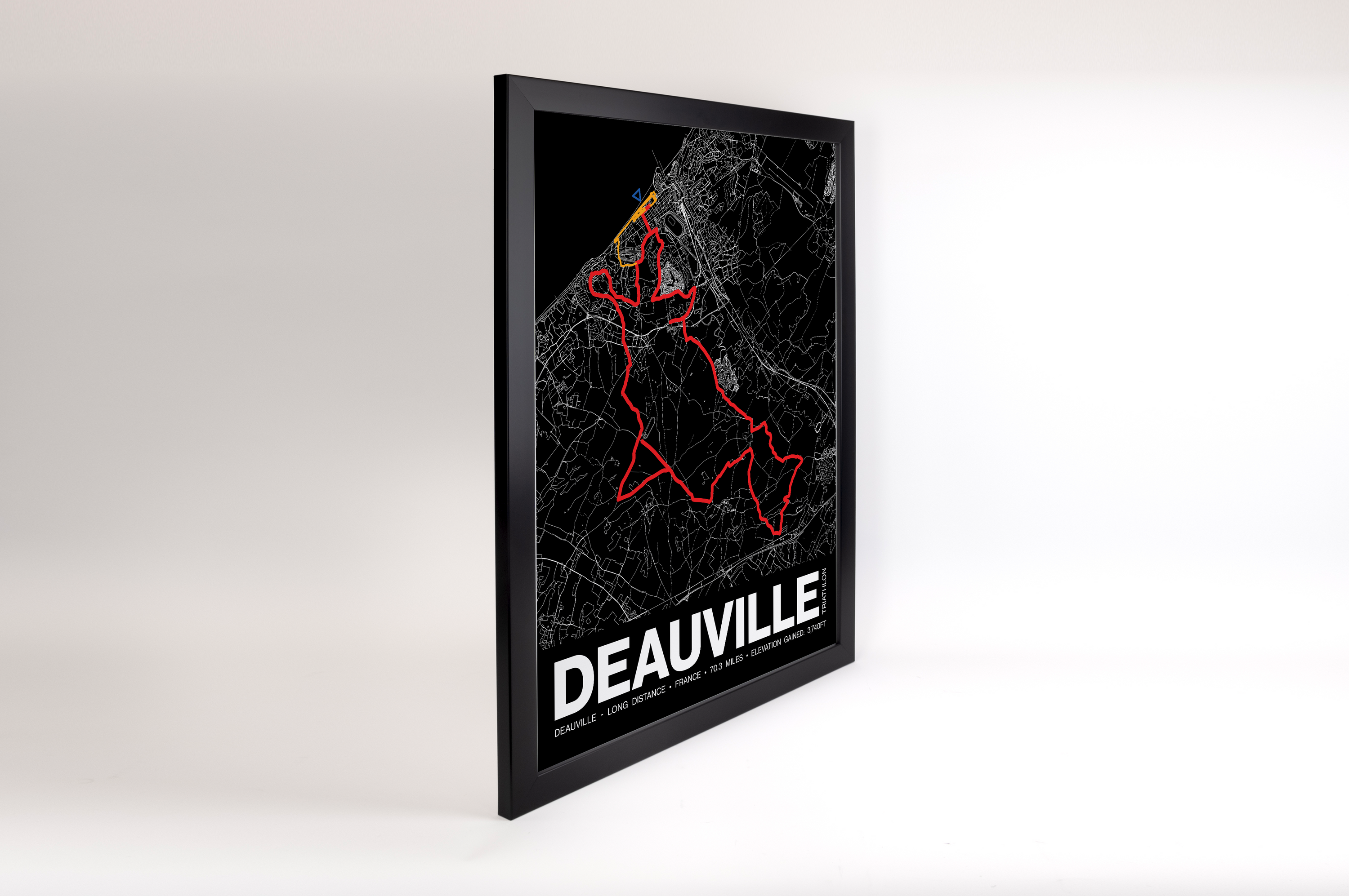 Triathlon de Deauville LONG DISTANCE Poster - Grid Style