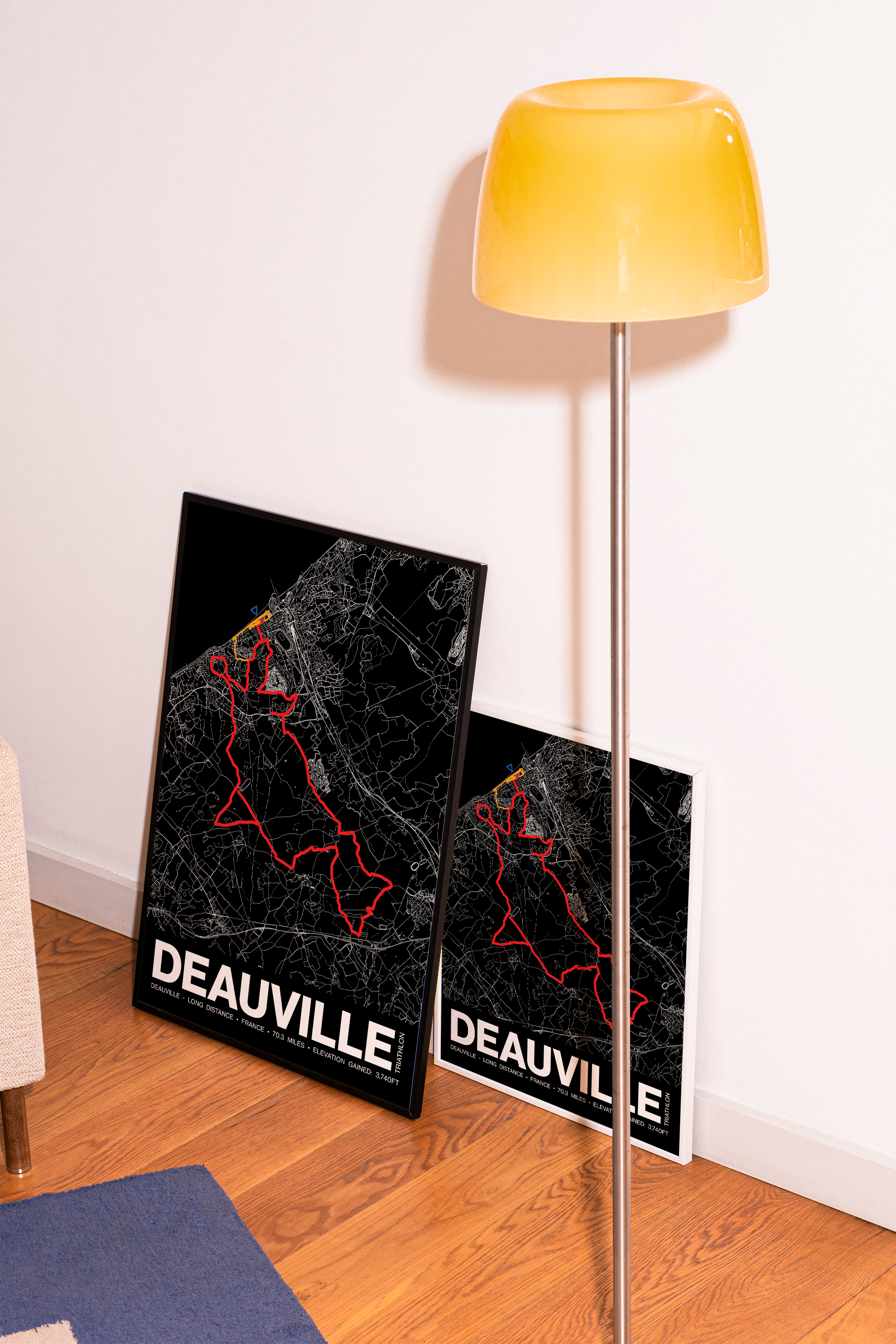 Triathlon de Deauville LONG DISTANCE Poster - Grid Style