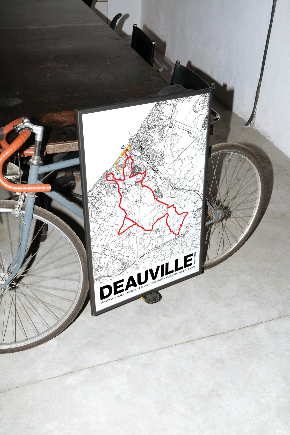 Triathlon de Deauville LONG DISTANCE Poster - Grid Style