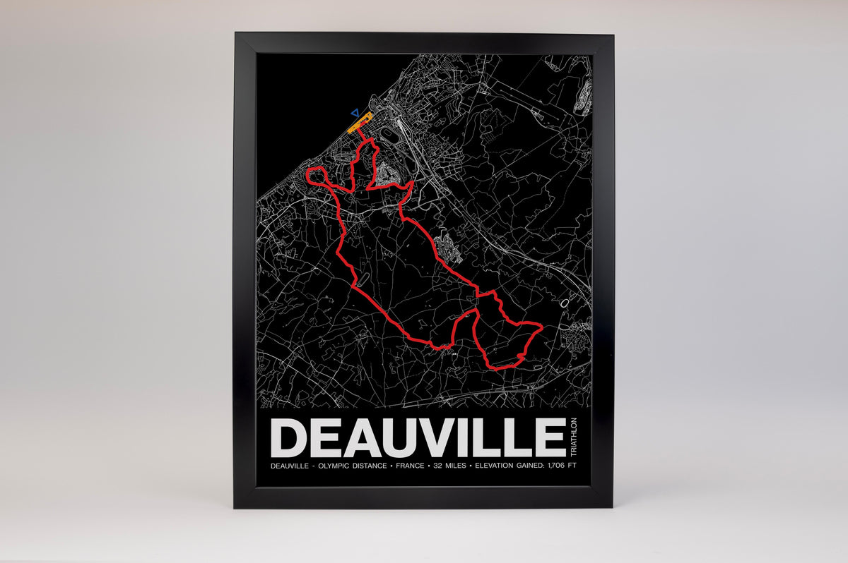 Triathlon de Deauville OLYMPIC DISTANCE Poster - Grid Style