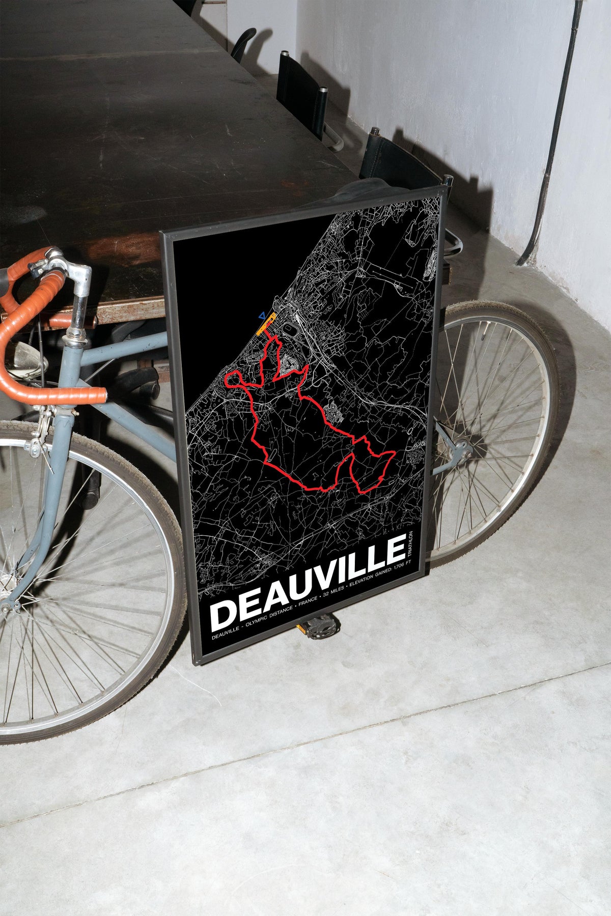Triathlon de Deauville OLYMPIC DISTANCE Poster - Grid Style