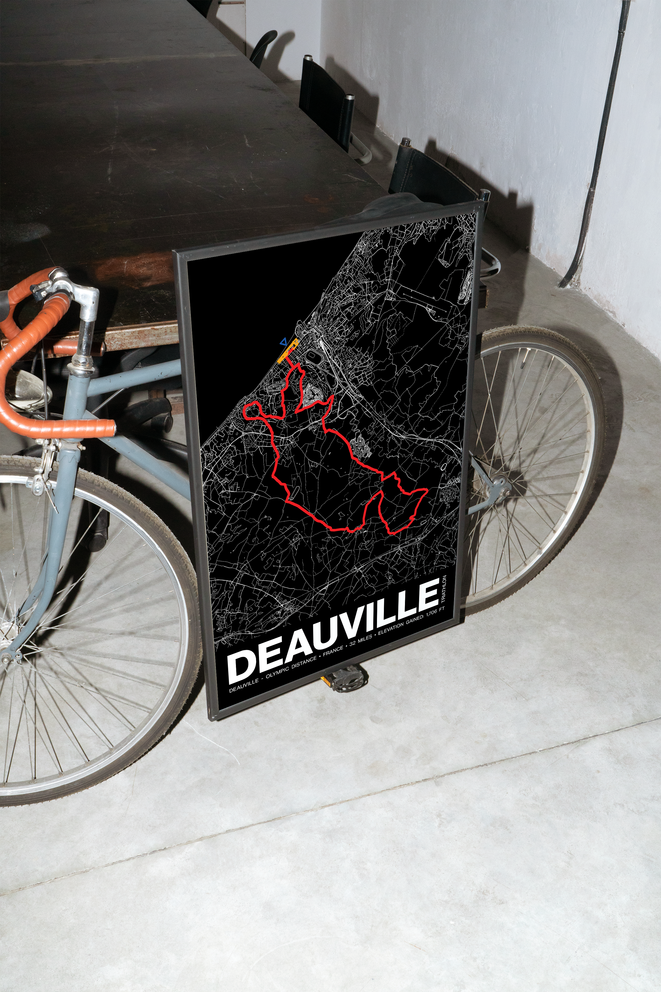 Triathlon de Deauville OLYMPIC DISTANCE Poster - Grid Style
