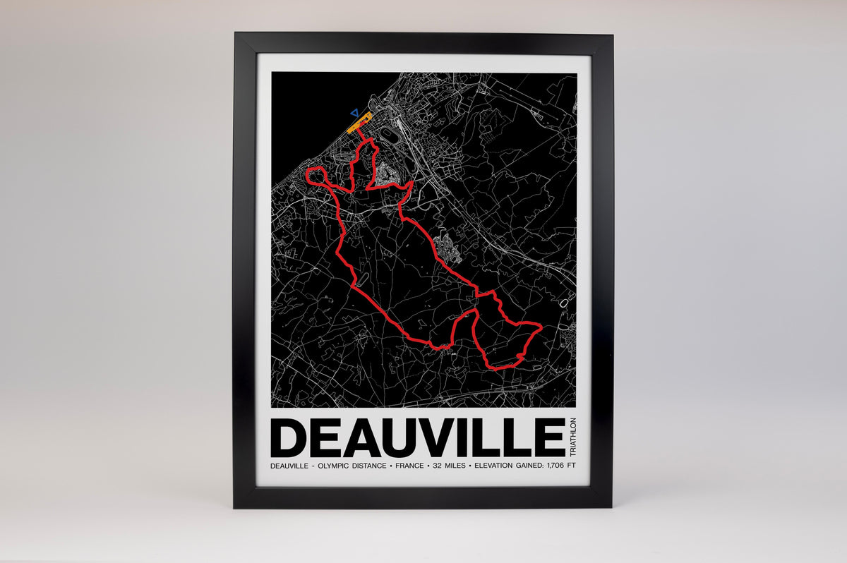 Triathlon de Deauville OLYMPIC DISTANCE Poster - Grid Style
