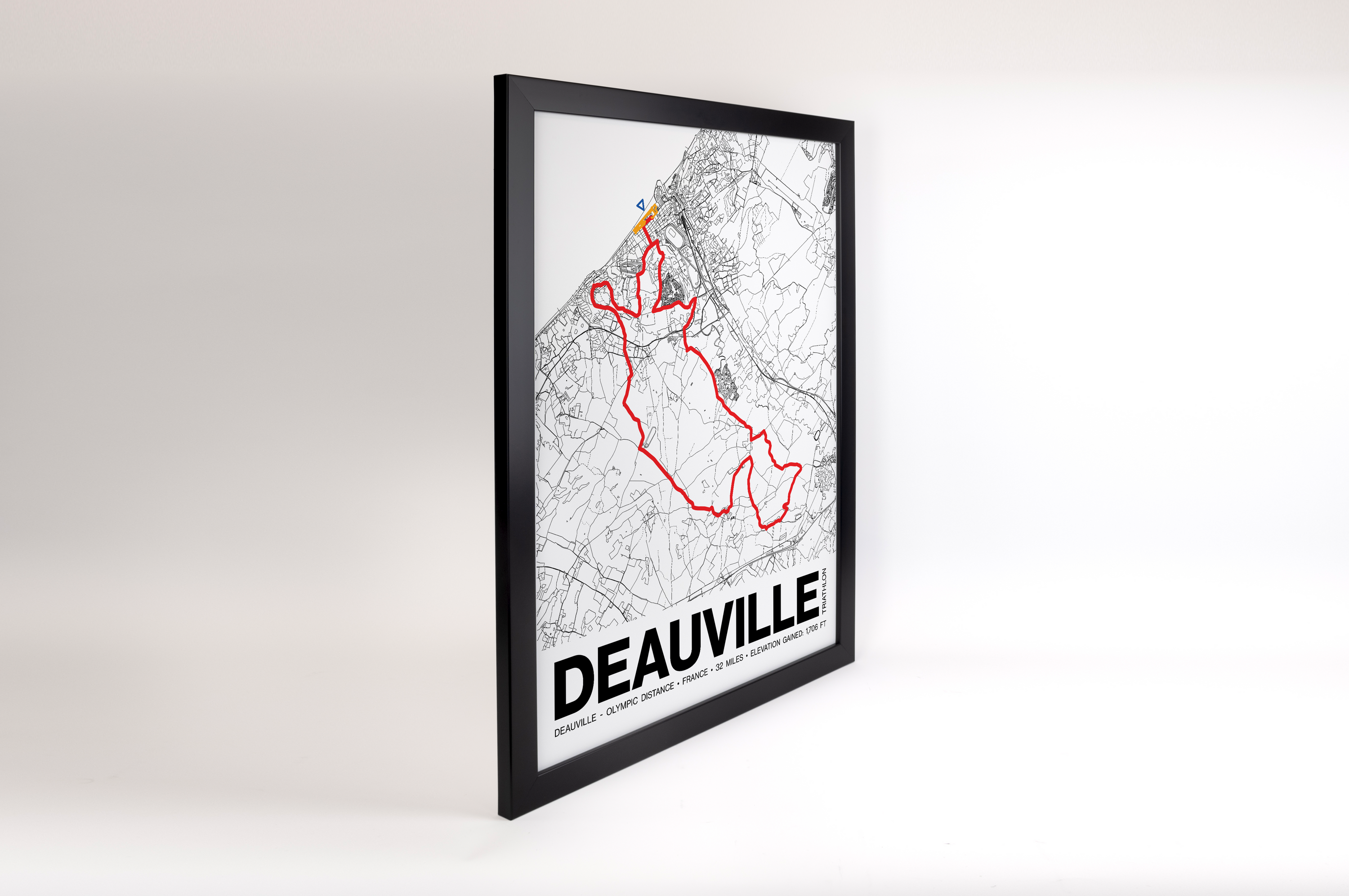 Triathlon de Deauville OLYMPIC DISTANCE Poster - Grid Style
