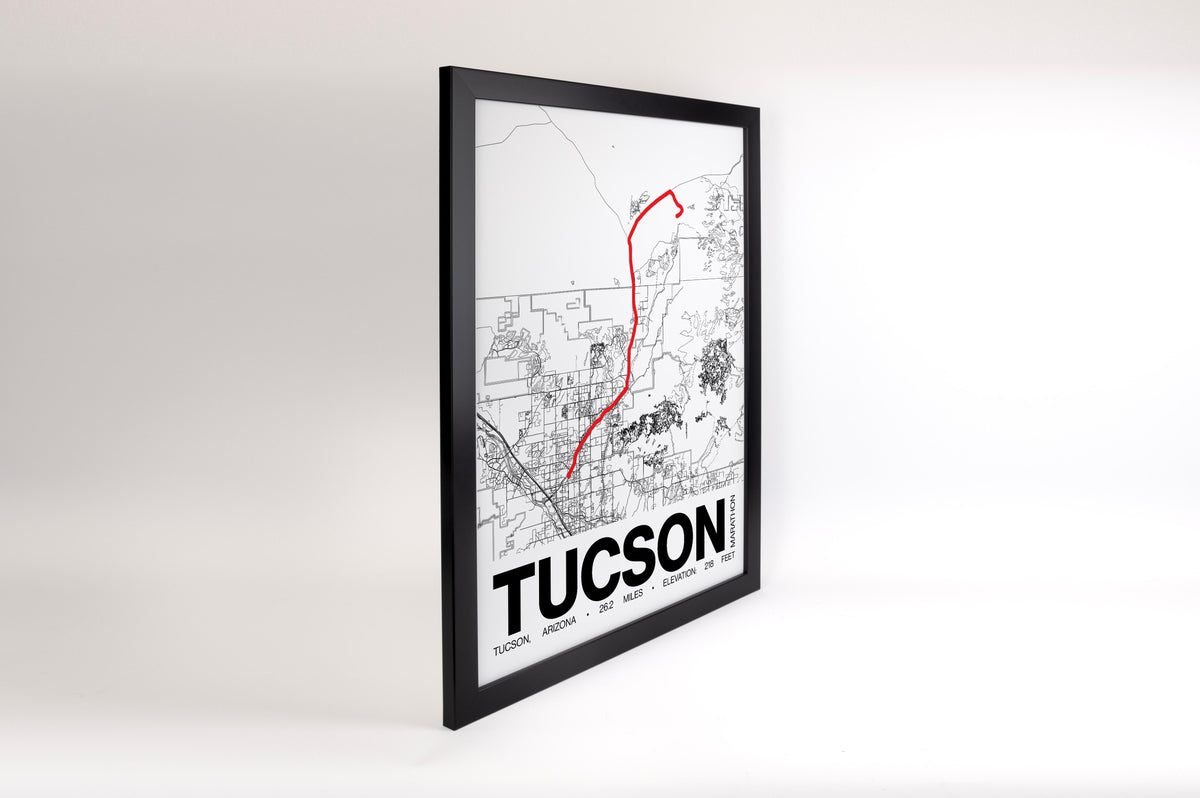 Tucson Marathon Poster - Grid Style